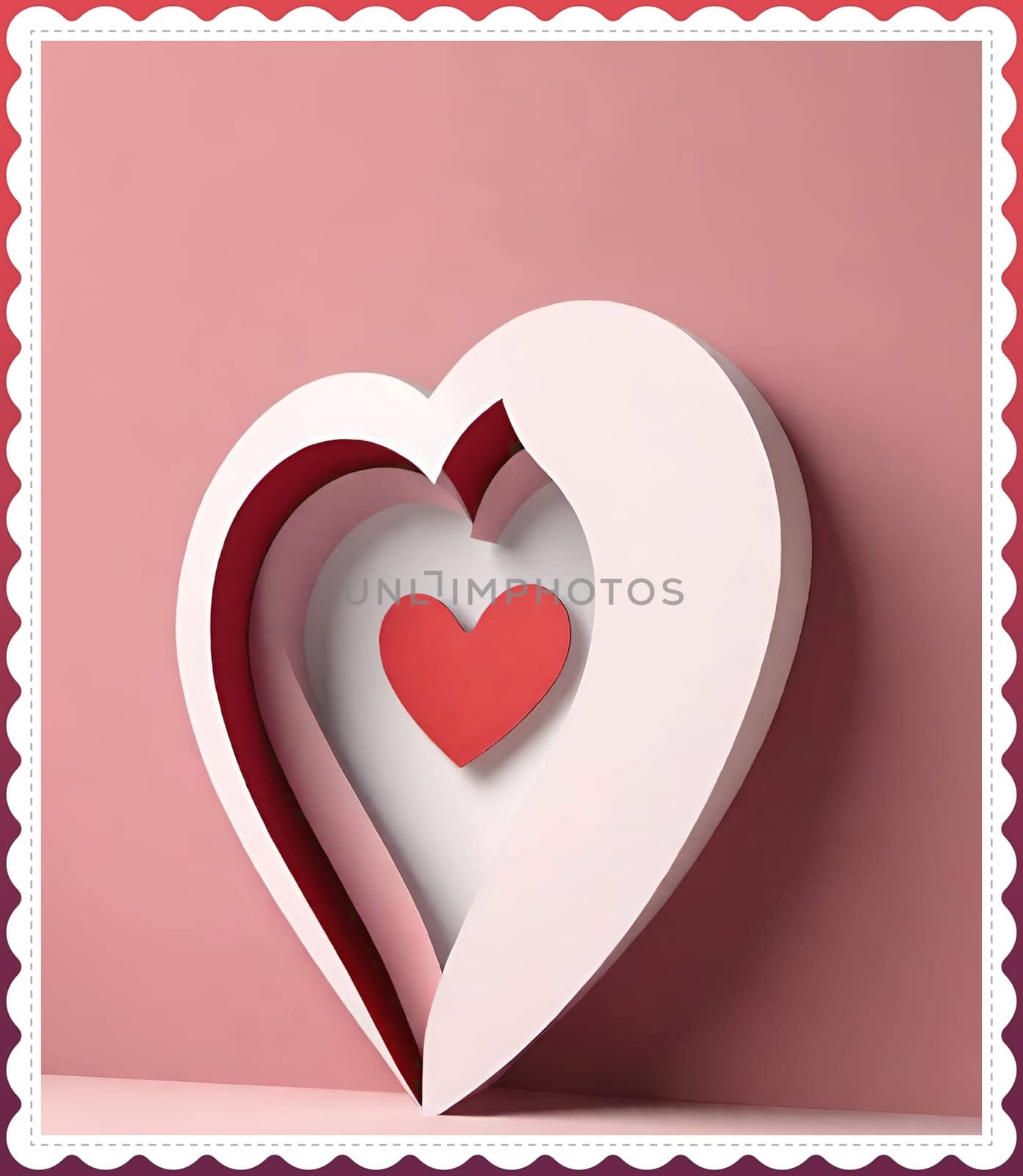 Valentine's day greeting card with hearts and place for your text.Valentine's day card with heart on background. Vector illustration.Valentine's day card with red heart. 3d rendering.Valentine's day greeting card with red heart on abstract background.Illustration of a valentine card with a red heart on it.