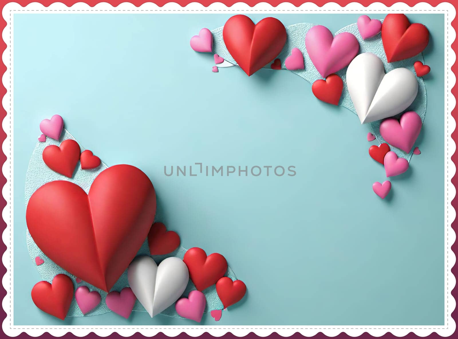 Valentine's day greeting card with hearts and place for your text.Valentine's day card with heart on background. Vector illustration.Valentine's day card with red heart. 3d rendering.Valentine's day greeting card with red heart on abstract background.Illustration of a valentine card with a red heart on it.