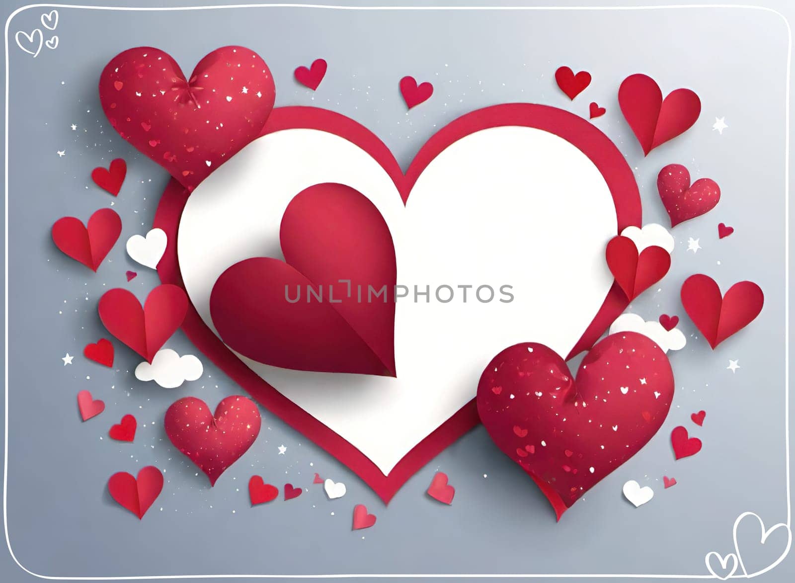 Valentine's day greeting card with hearts and place for your text.Valentine's day card with heart on background. Vector illustration.Valentine's day card with red heart. 3d rendering.Valentine's day greeting card with red heart on abstract background.Illustration of a valentine card with a red heart on it.