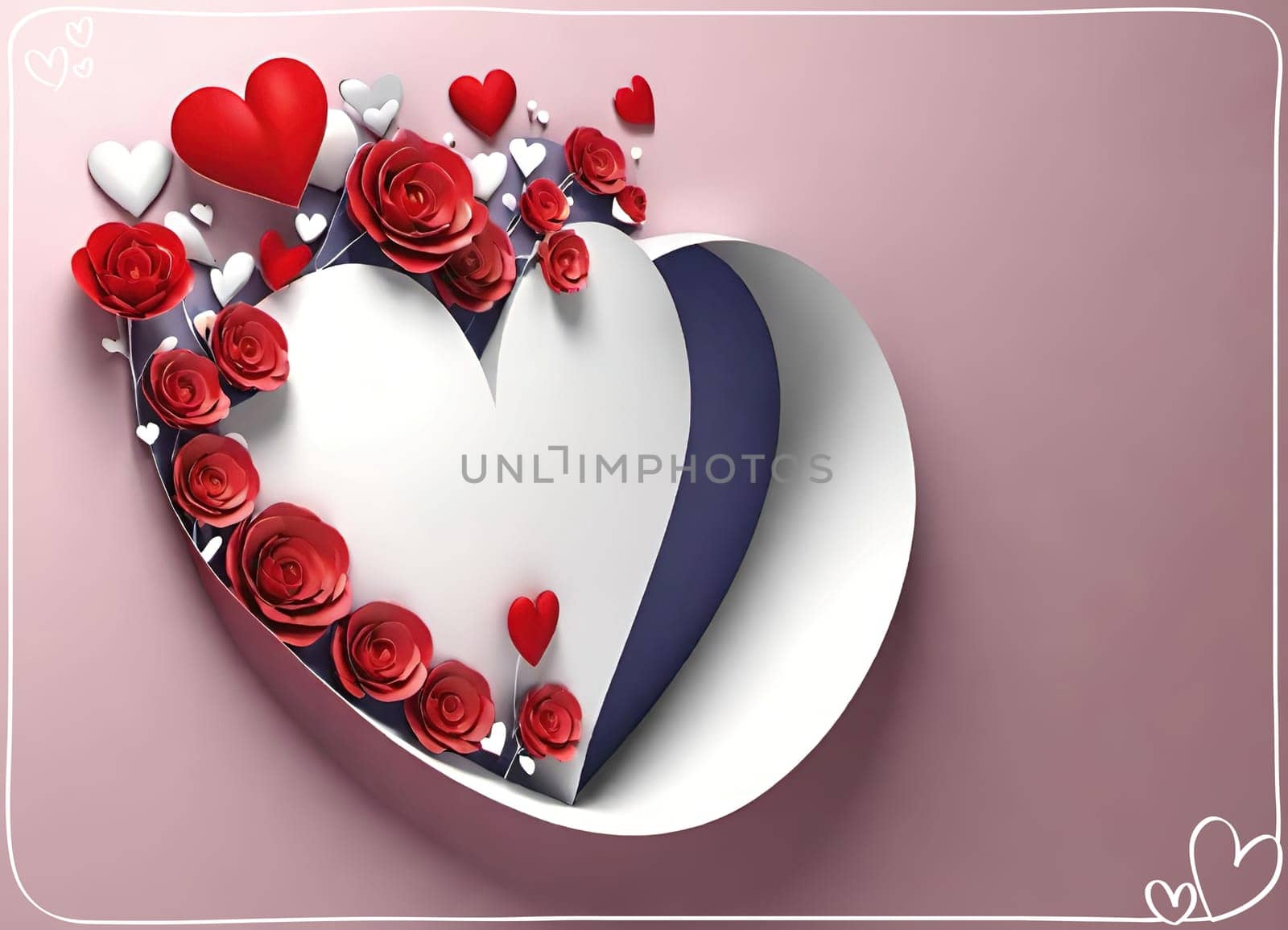 Valentine's day greeting card with hearts and place for your text.Valentine's day card with heart on background. Vector illustration.Valentine's day card with red heart. 3d rendering.Valentine's day greeting card with red heart on abstract background.Illustration of a valentine card with a red heart on it.