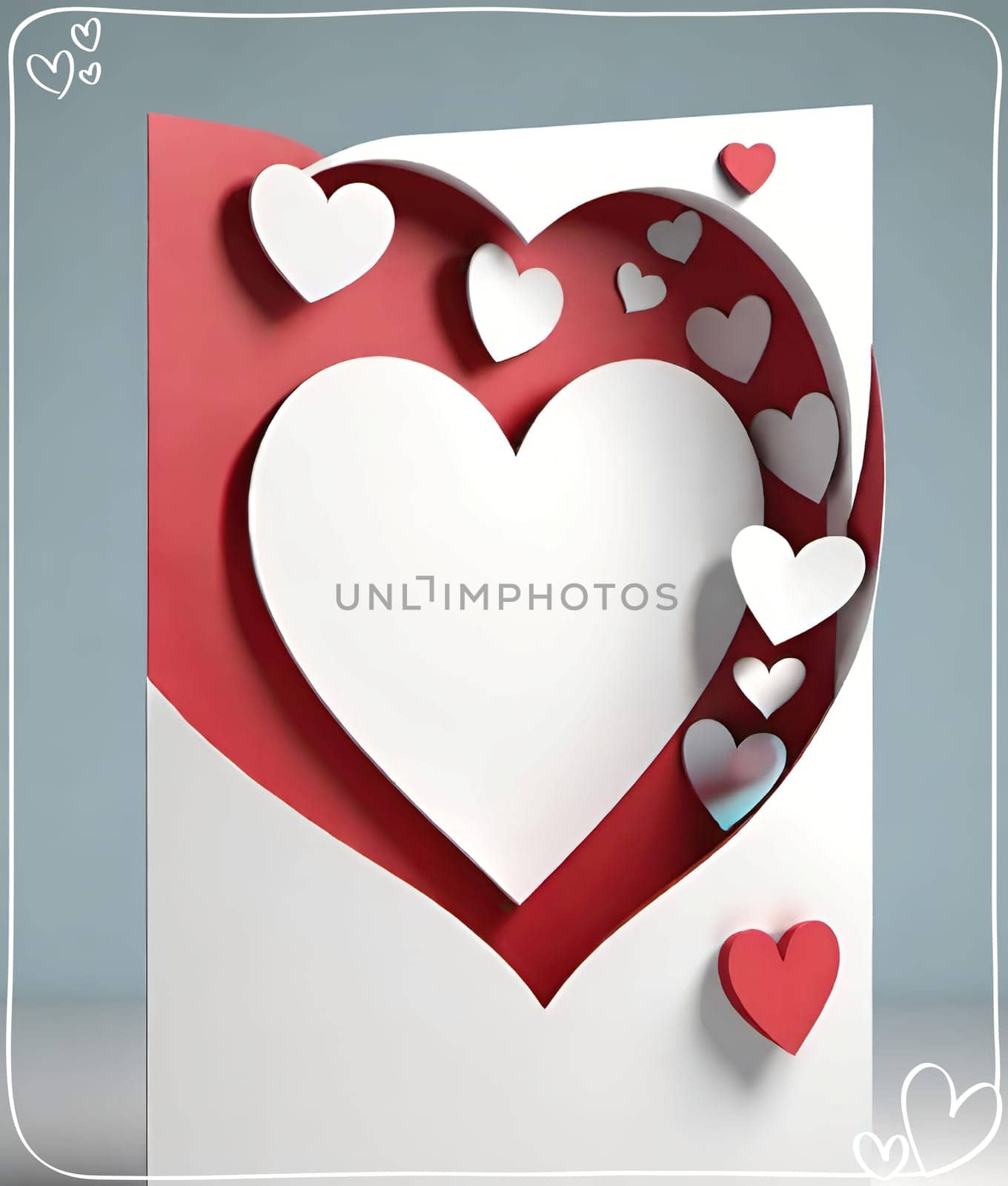 Valentine's day greeting card with hearts and place for your text.Valentine's day card with heart on background. Vector illustration.Valentine's day card with red heart. 3d rendering.Valentine's day greeting card with red heart on abstract background.Illustration of a valentine card with a red heart on it.