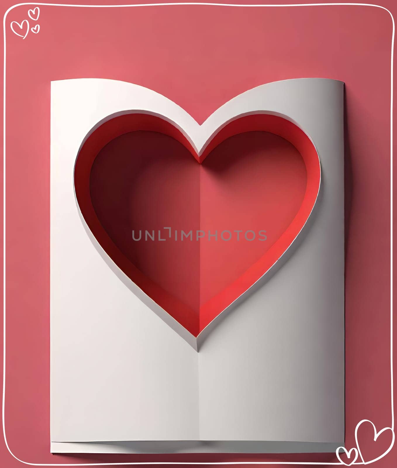 Valentine's day greeting card with hearts and place for your text.Valentine's day card with heart on background. Vector illustration.Valentine's day card with red heart. 3d rendering.Valentine's day greeting card with red heart on abstract background.Illustration of a valentine card with a red heart on it.