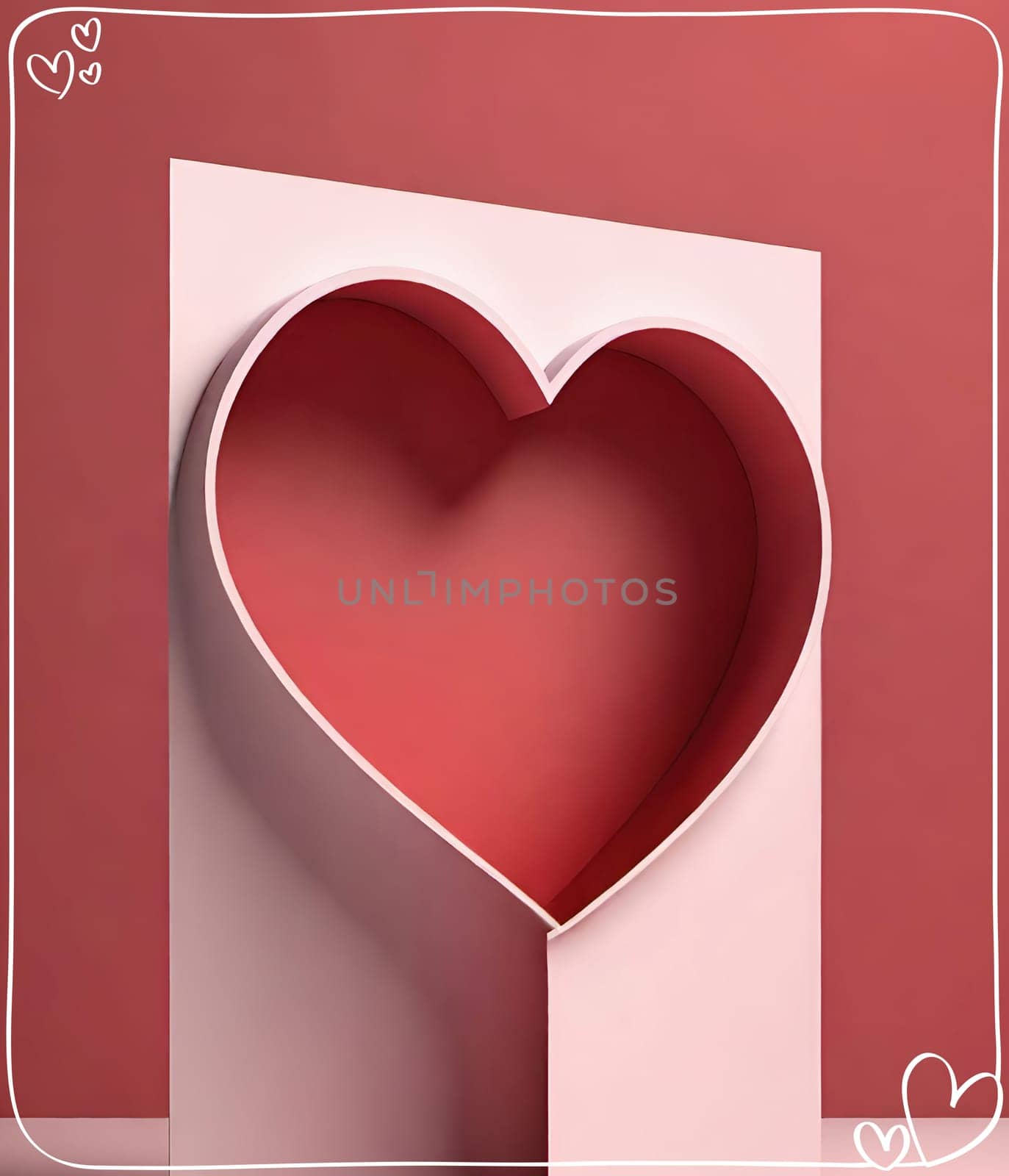 Valentine's day greeting card with hearts and place for your text.Valentine's day card with heart on background. Vector illustration.Valentine's day card with red heart. 3d rendering.Valentine's day greeting card with red heart on abstract background.Illustration of a valentine card with a red heart on it.