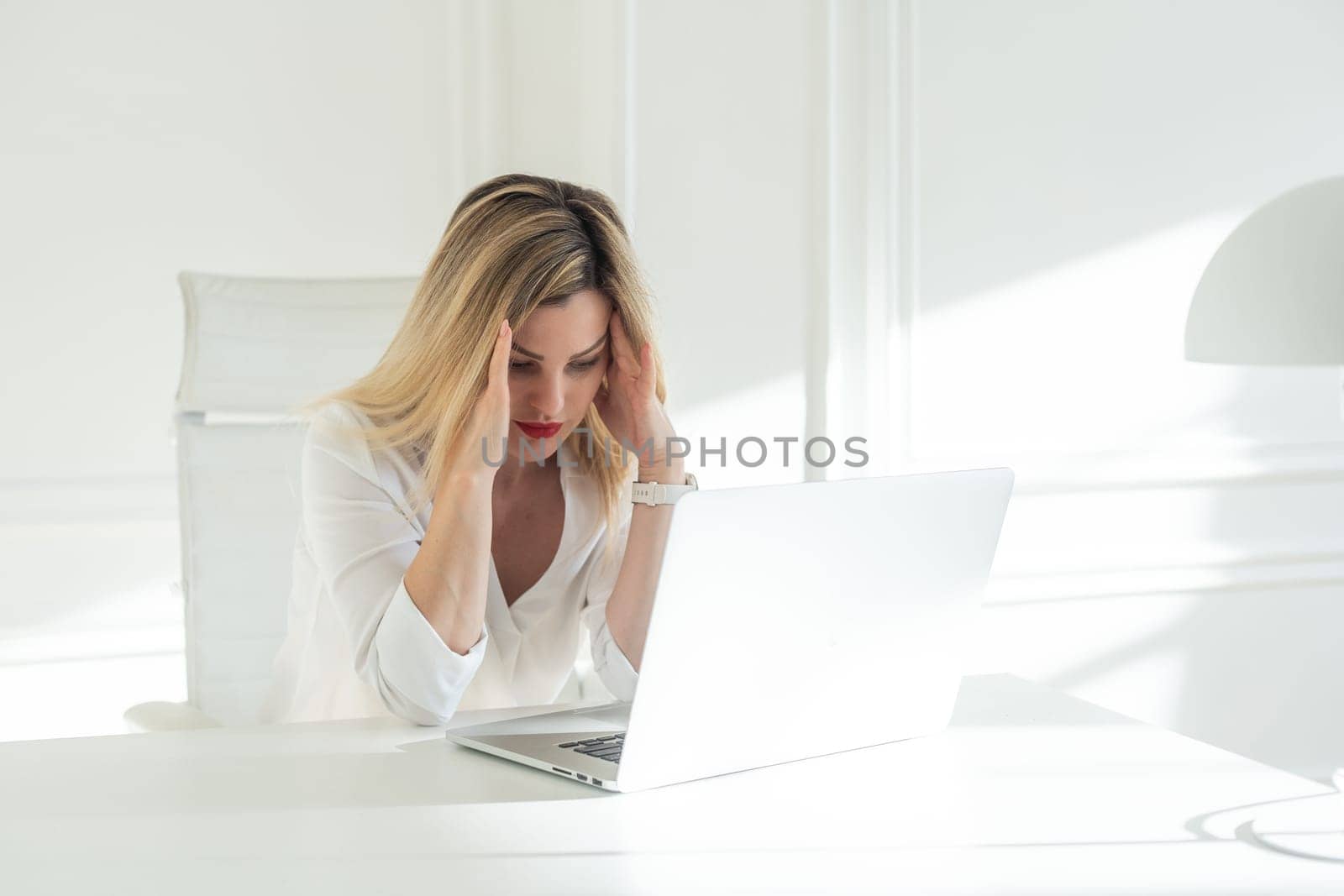 searching for solution, women thinking. High quality photo