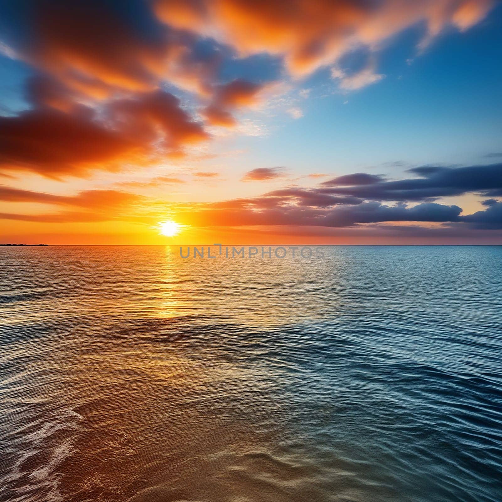 Seaside Serenade: Panoramic Sunrise Over the Sea