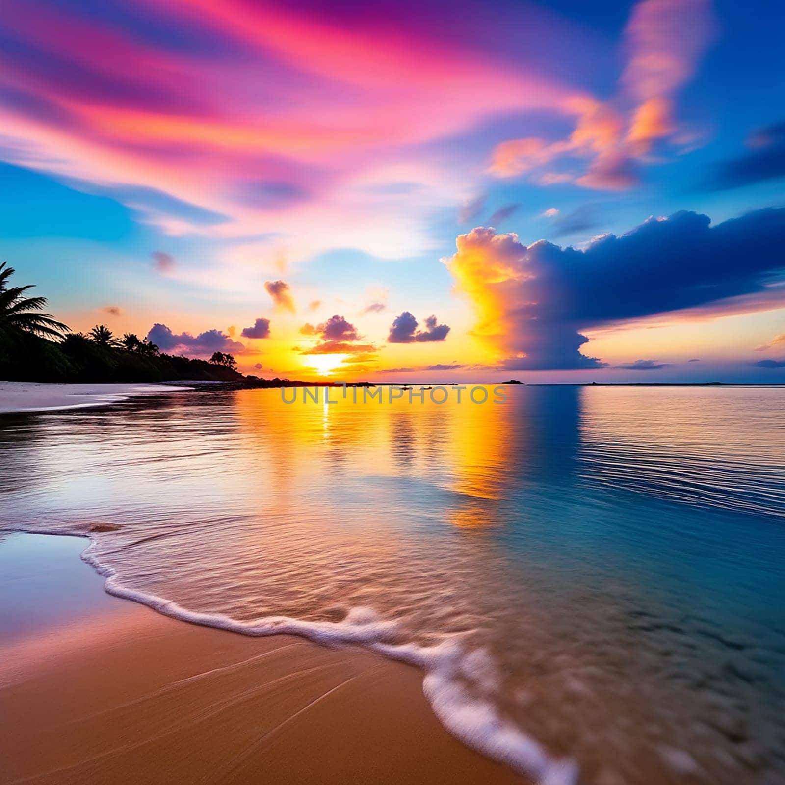 Captivating Morning Sunrise and Peaceful Sunset on Koh Samui Island, Thailand - A Stunning Seascape of Beauty