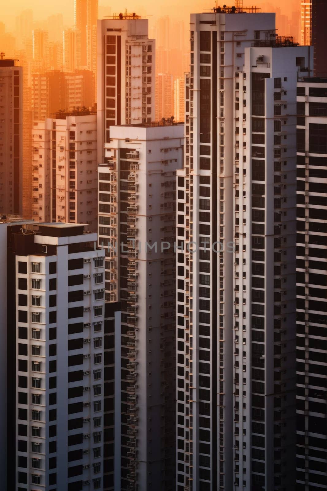 High density residential architecture city downtown buildings comeliness