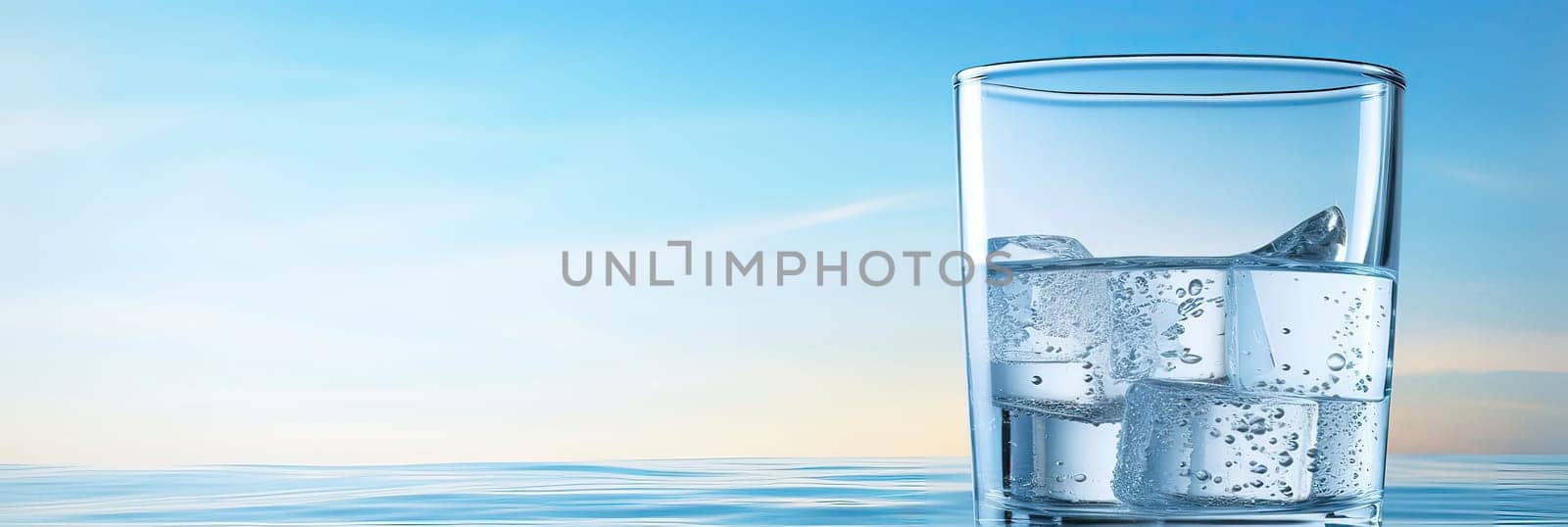 Splash of water wave, blue. Abstract banner background water waves. Abstract nature concept banner for beauty spa, drinking water advertising. Use for abstract, wallpaper, poster. Copy Space