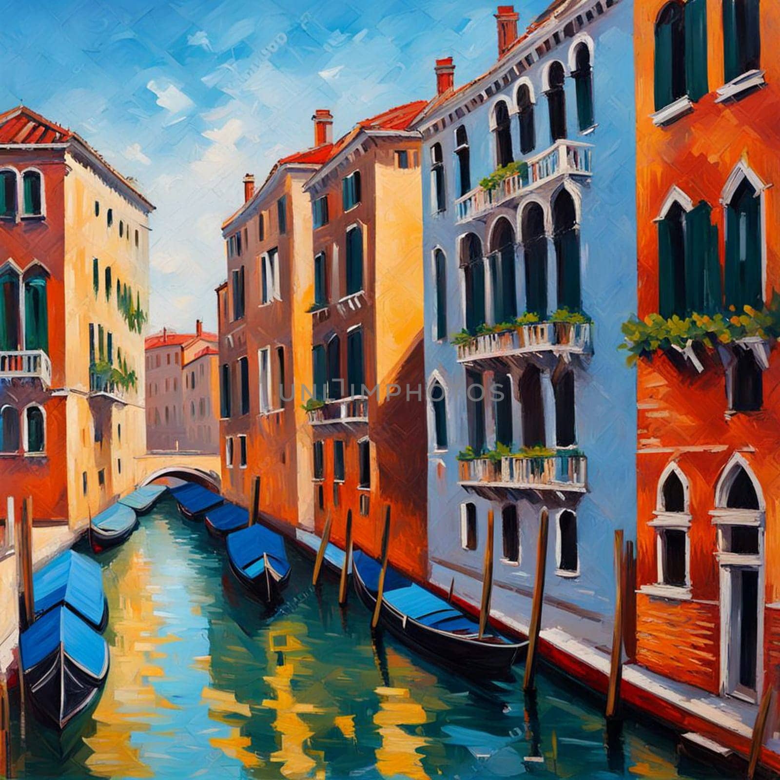 Venetian Splendor: Gondolas Gliding on the Grand Canal by Vailatese46