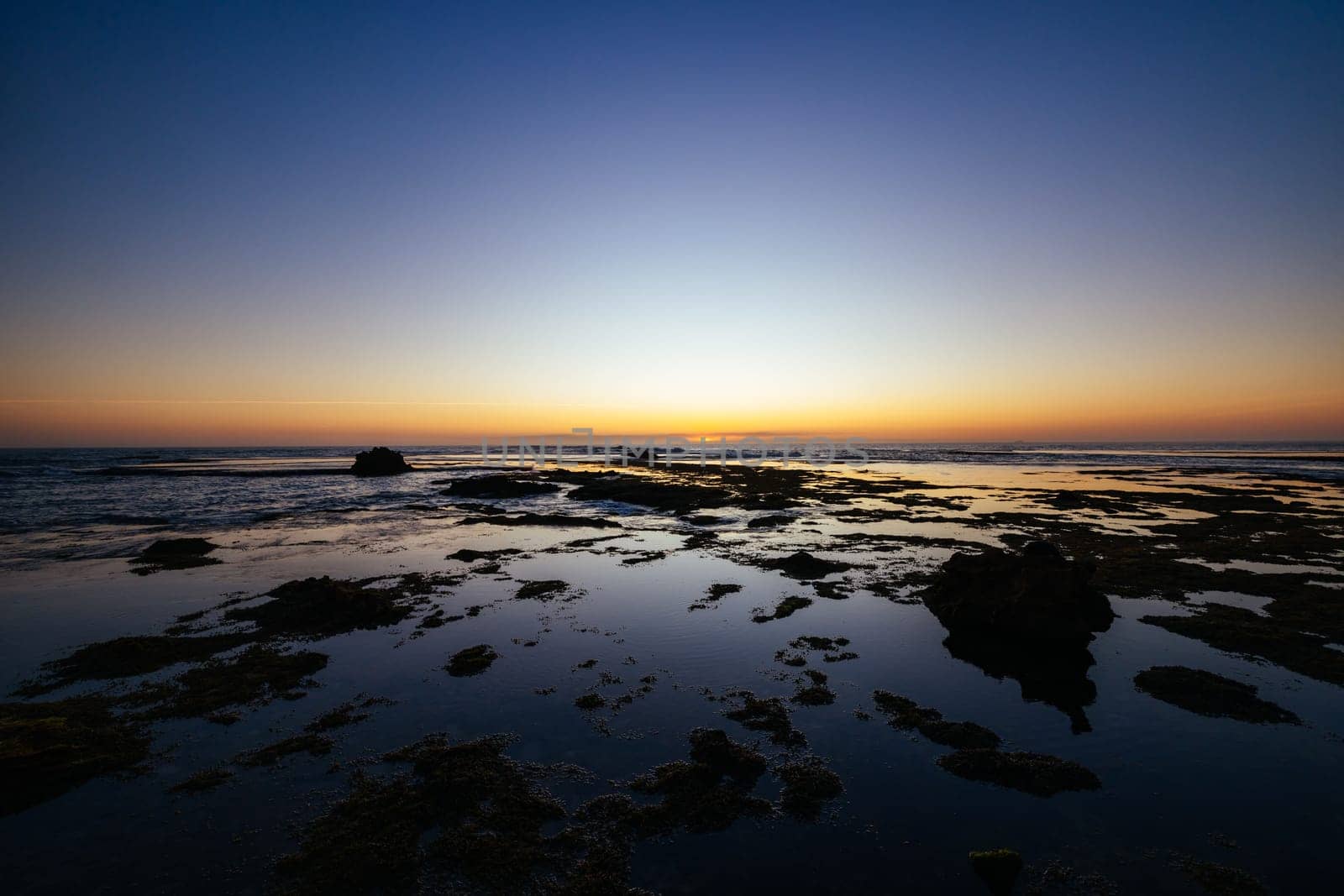 The idyllic Number Sixteen Beach at sunset in Rye, Victoria, Australia