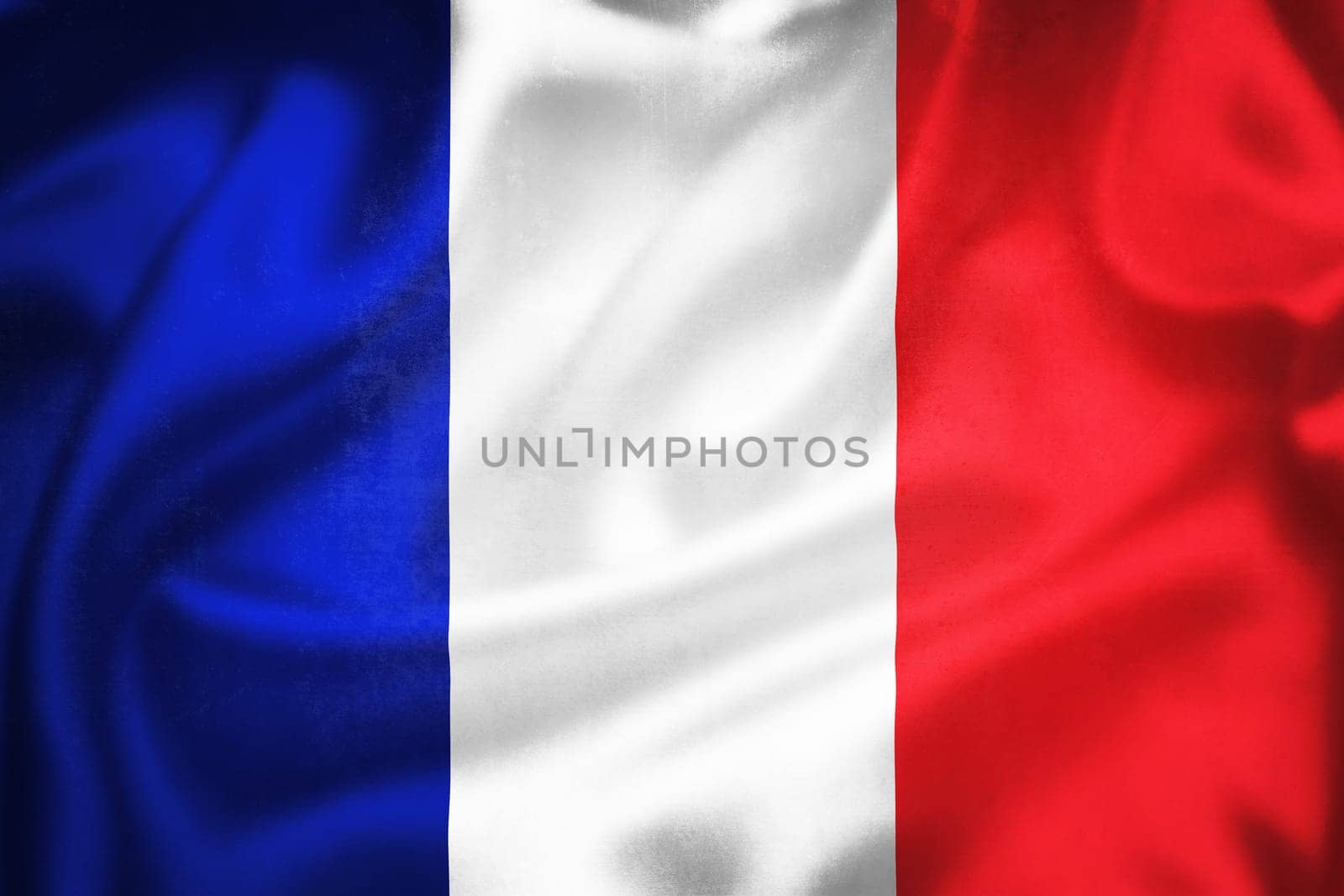 Grunge 3D illustration of France flag by xbrchx