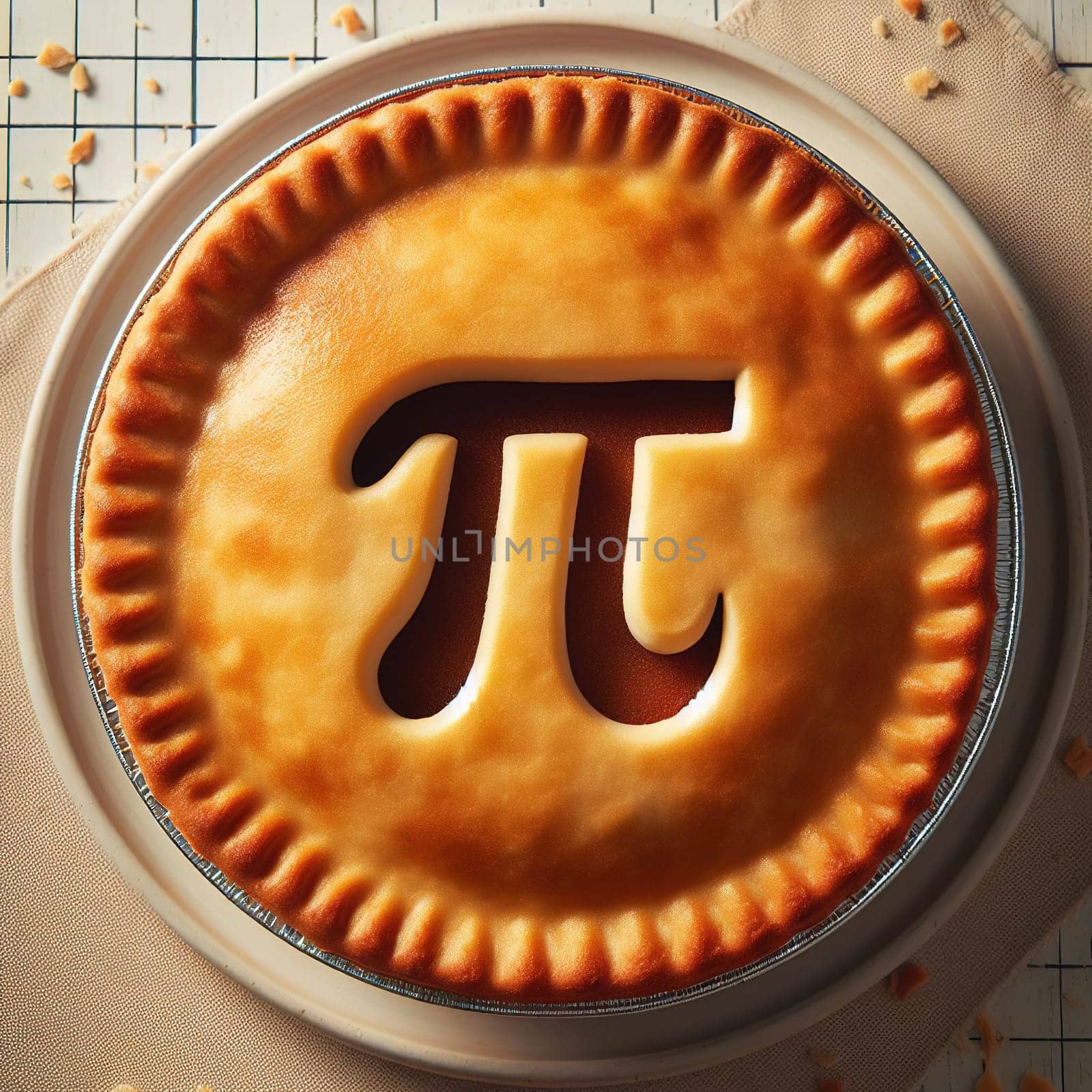 A fun illustration for Pi Day. Generative AI. High quality photo