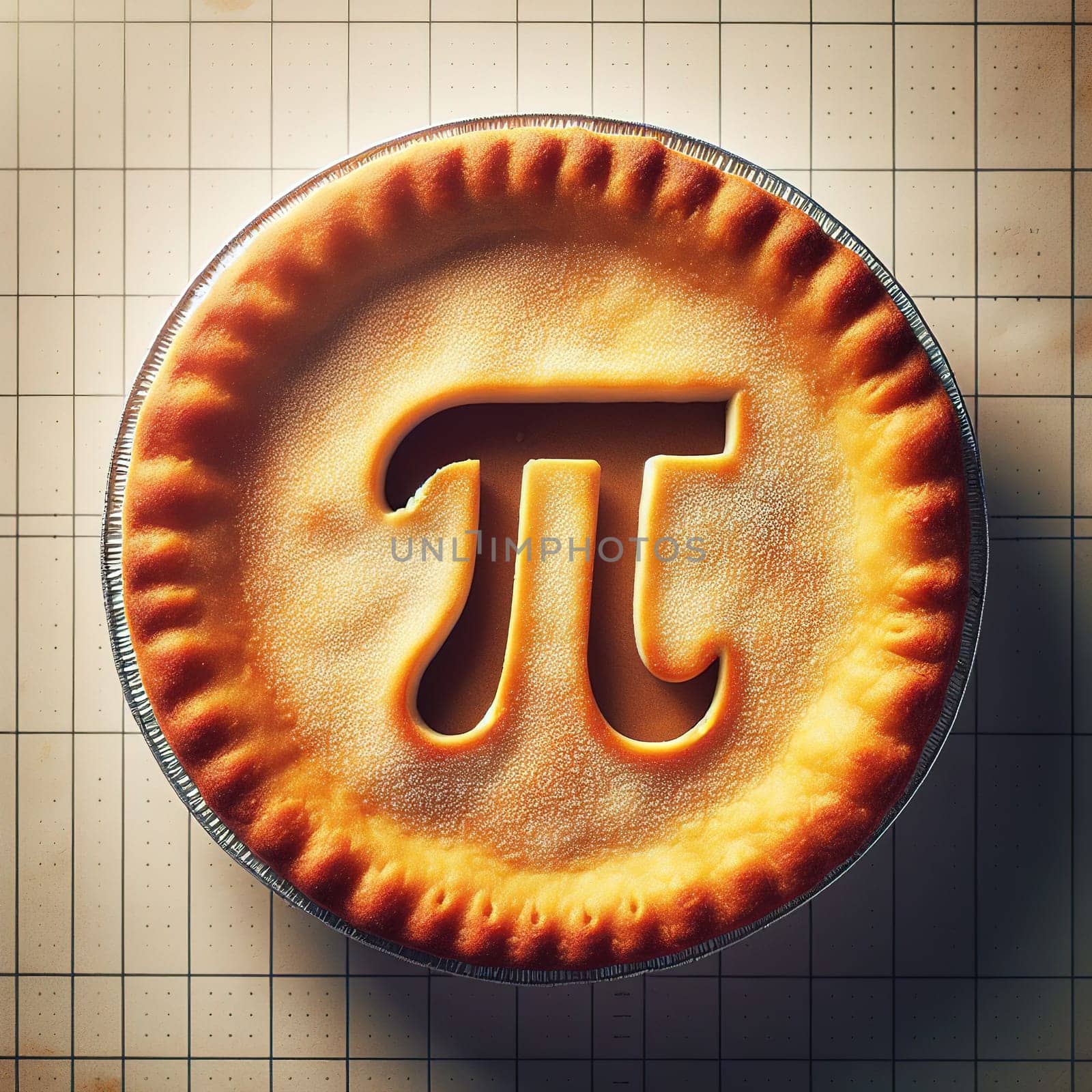 A fun illustration for Pi Day. Generative AI by gordiza