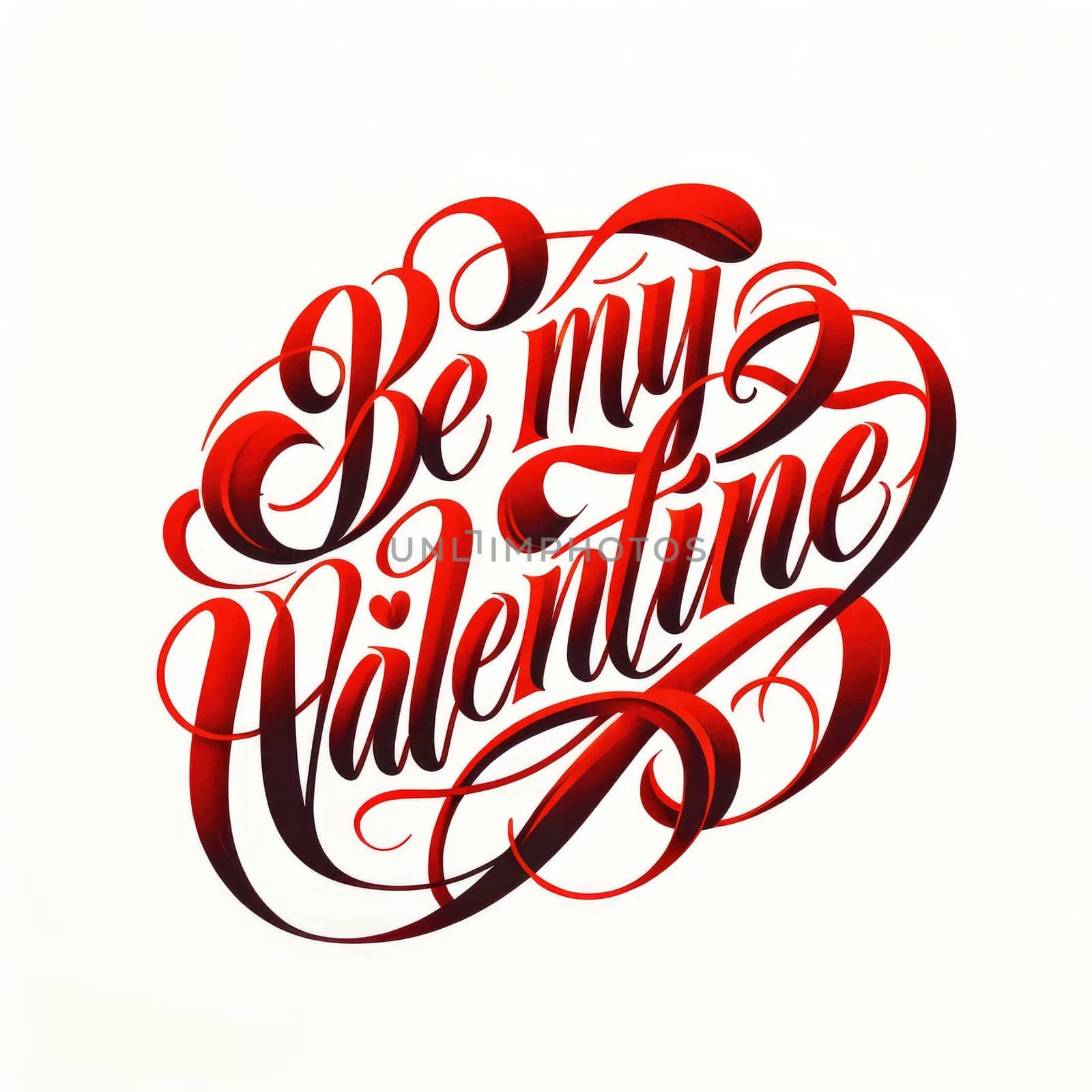 Valentines day quote in style of handwritten script by biancoblue