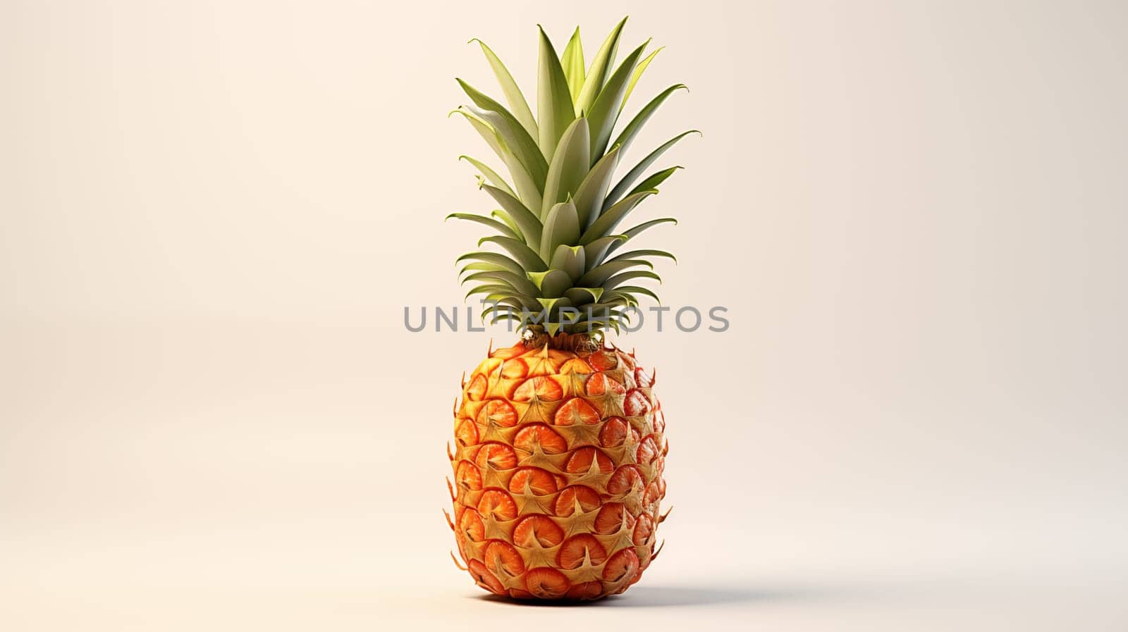 pineapple isolated on white background by Zakharova