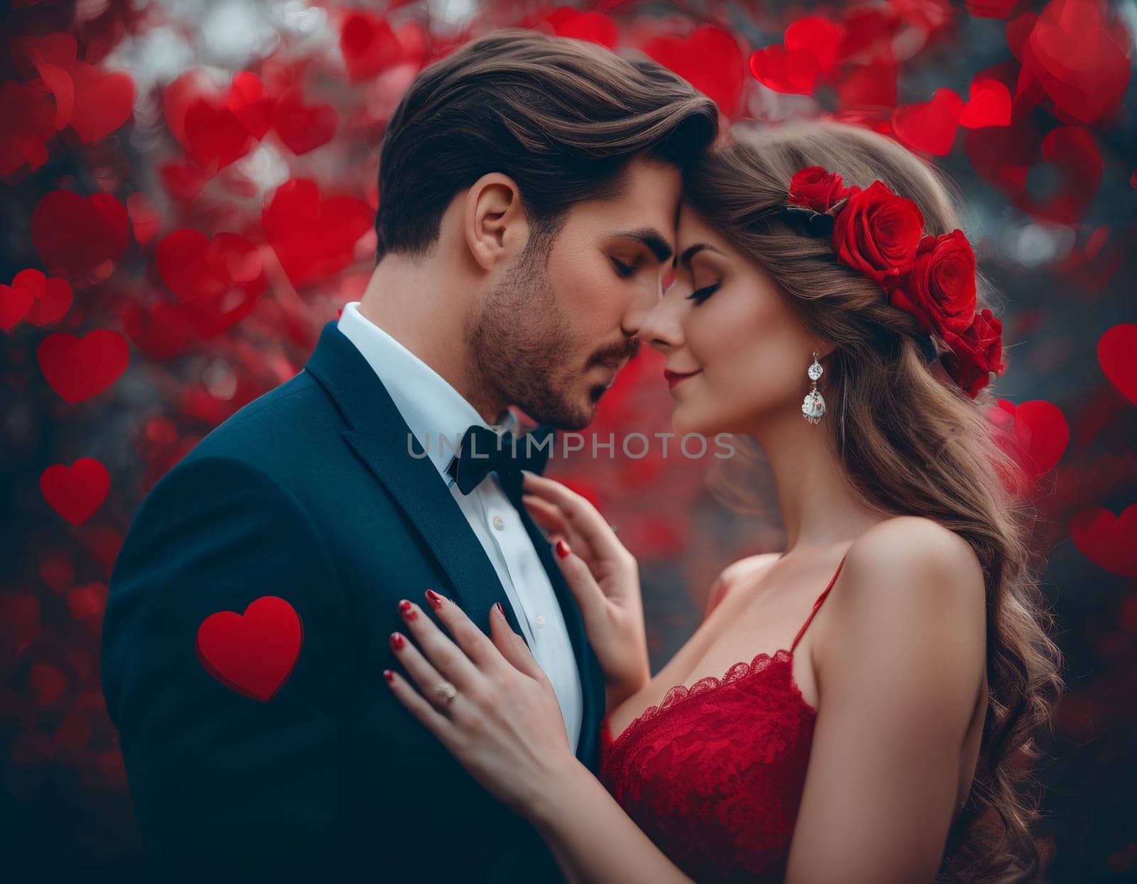 A beautiful couple in love. Romance. valentine's day. High quality photo