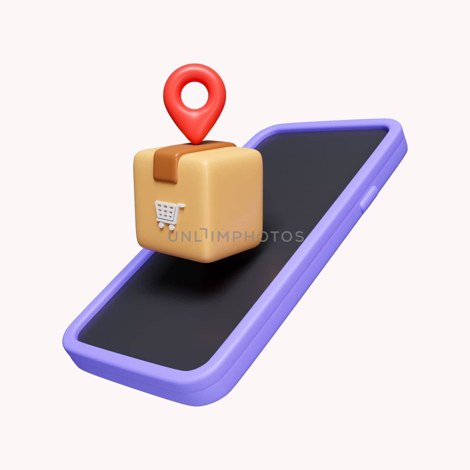 3d Icons Related to Express Delivery Process, Delivery Home, Contactless and Order Curbside Pickup Online. icon isolated on white background. 3d rendering illustration. Clipping path..