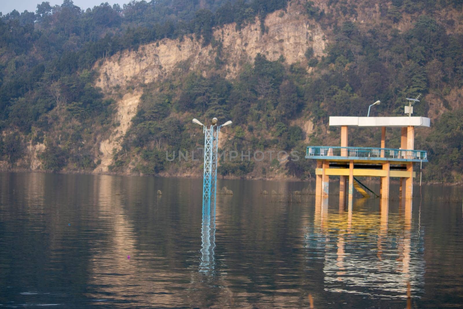 The Charming Small Landmark on Uttarakhand's Waterways by stocksvids