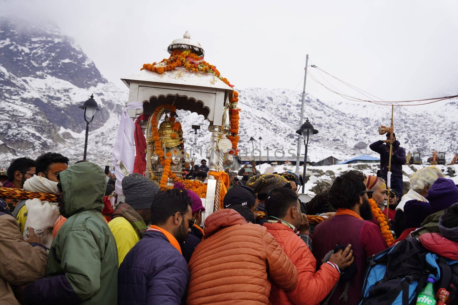 Dehradun,Uttarakhand India-December 16 2023-Embark on a breathtaking journey through the spiritual heights of Kedarnath, Uttarakhand.4k footage