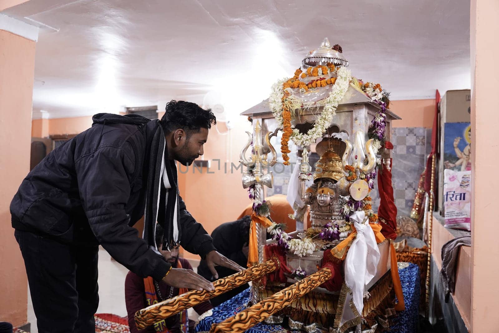 Kedarnath's Divine Presence Captured in Uttarakhand's Majestic God Murti.High quality image