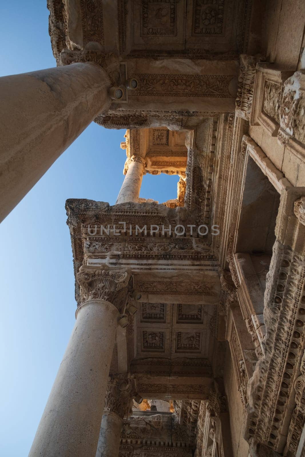 Celsus Library in ancient city Ephesus, Anatolia in Selcuk, Turkey. by senkaya