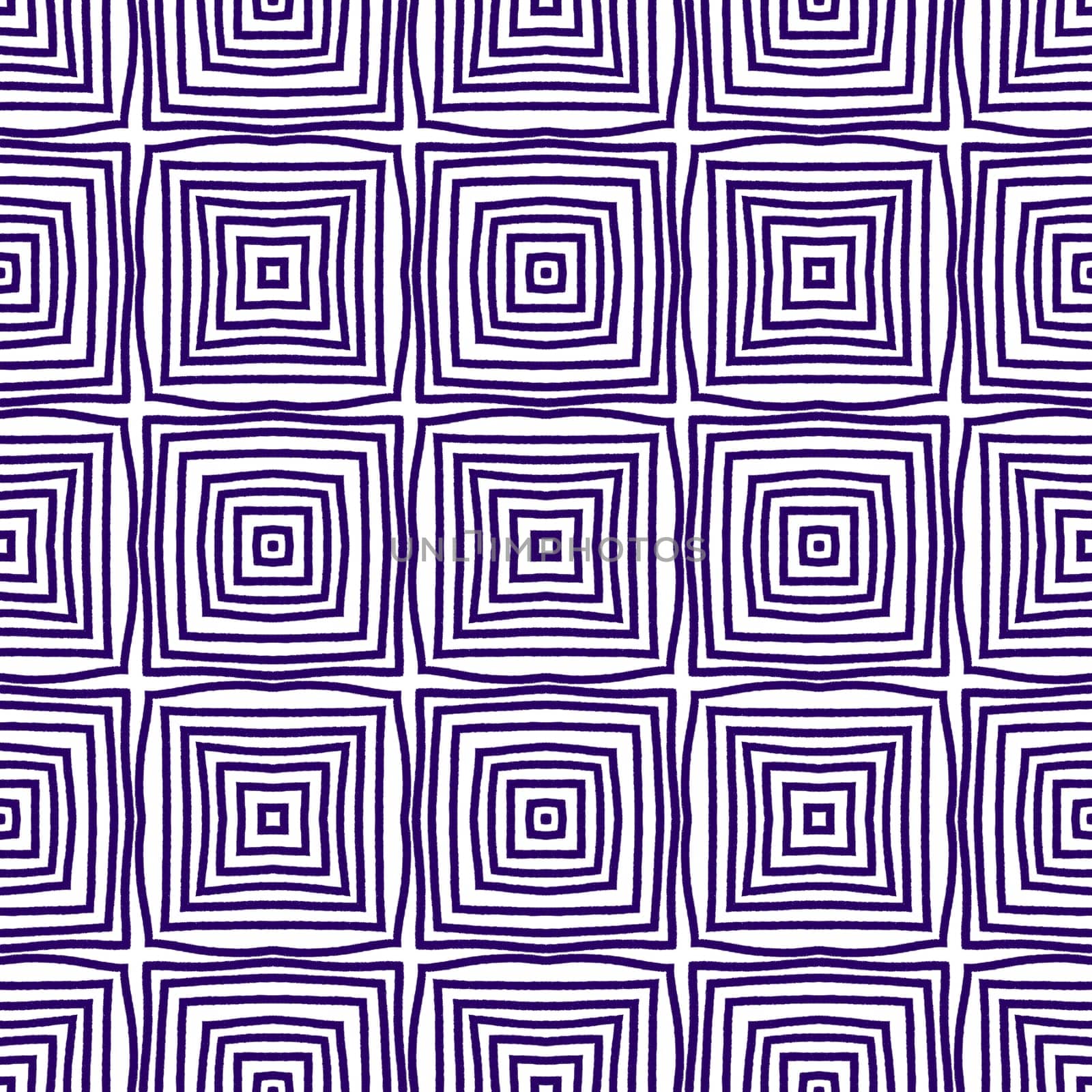 Geometric seamless pattern. Purple symmetrical kaleidoscope background. Textile ready bold print, swimwear fabric, wallpaper, wrapping. Hand drawn geometric seamless design.