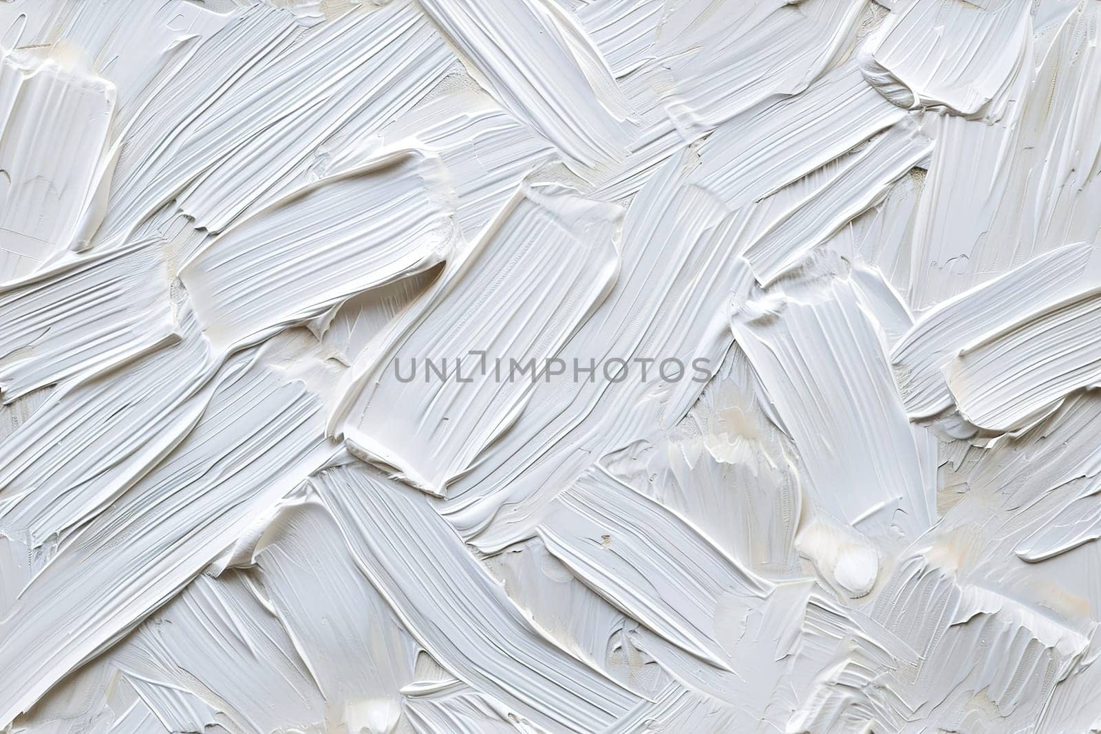 Tactile expanse of white paint, its thick layers sculpted into dynamic strokes and textures that evoke a sense of calm and purity, perfect for minimalist aesthetics and modern decor. Generative AI. by creativebird