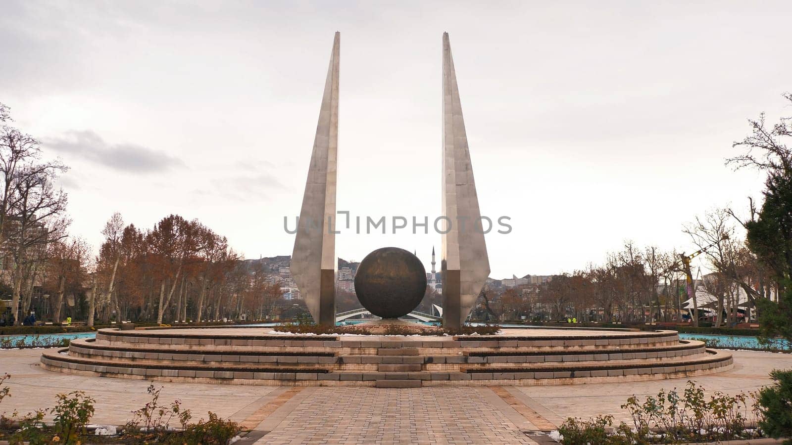 Youth Park Genclik Parki in autumn. Ankara