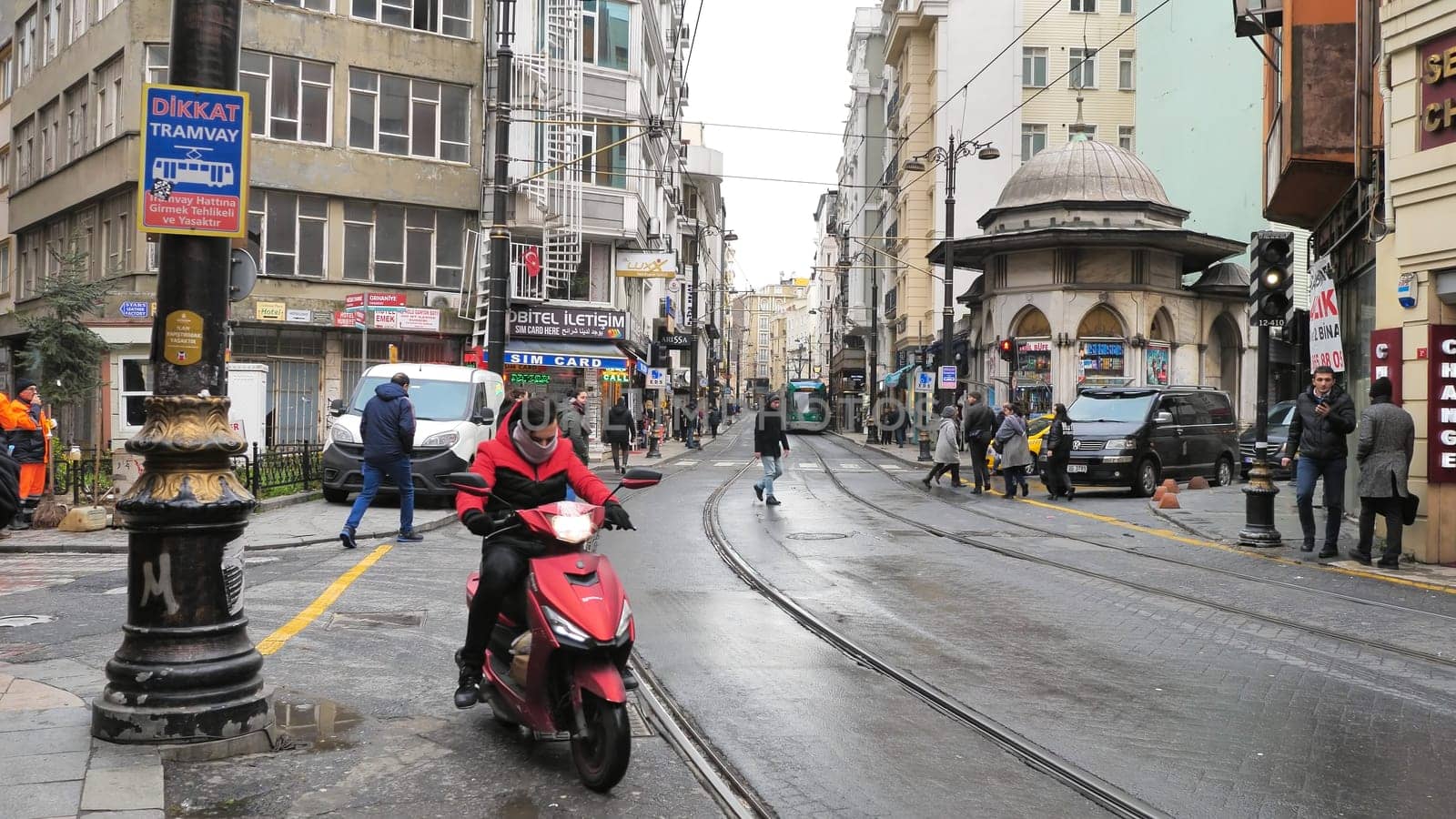 The central streets of Istanbul