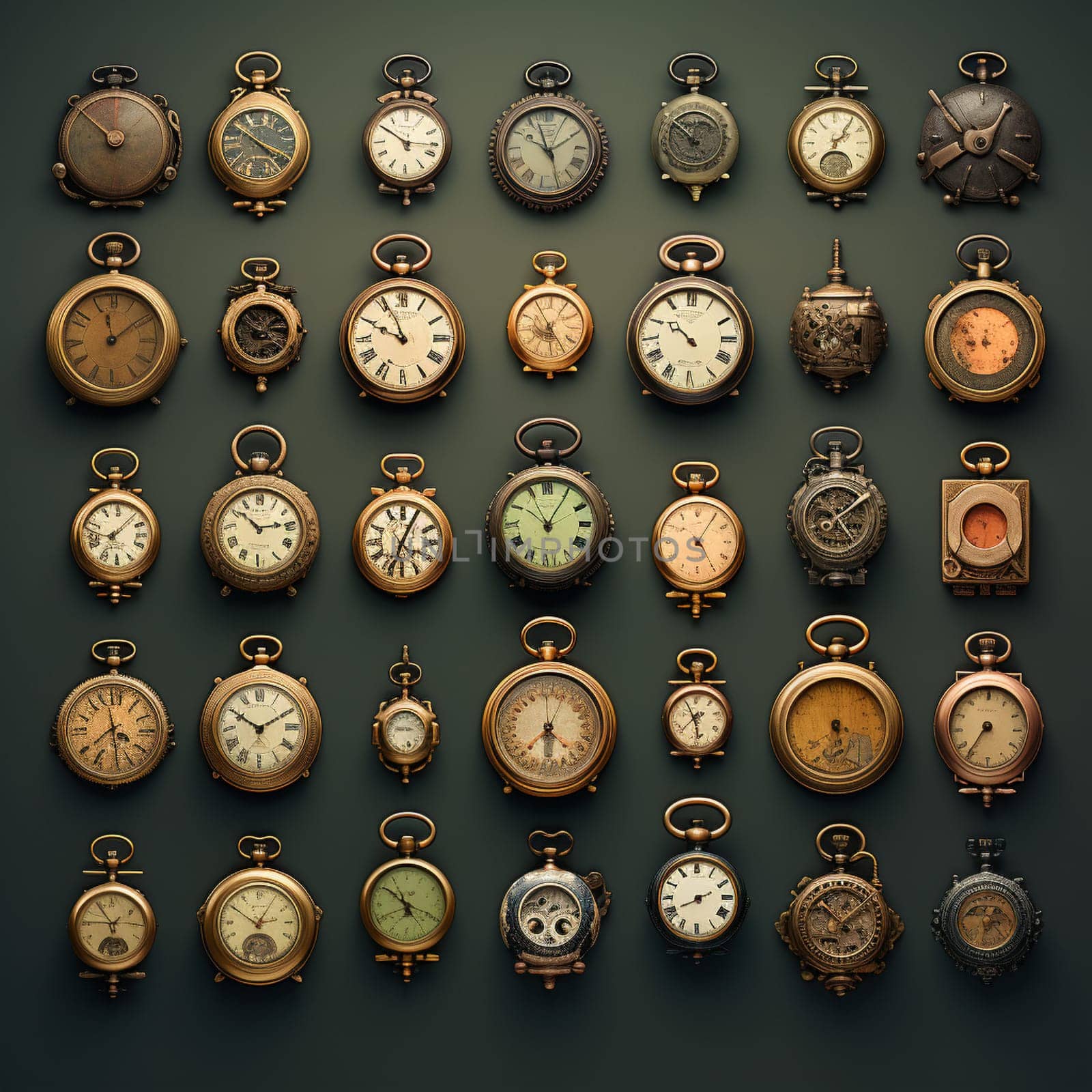 Discover the timeless beauty of a vintage clocks collection as the guardians of history. Each clock represents a different decade, showcasing the unique design and craftsmanship of its era. From the elegant art deco style of the 1920s to the sleek and minimalist aesthetics of the 1960s, these clocks serve as reminders of the past and keepers of time.