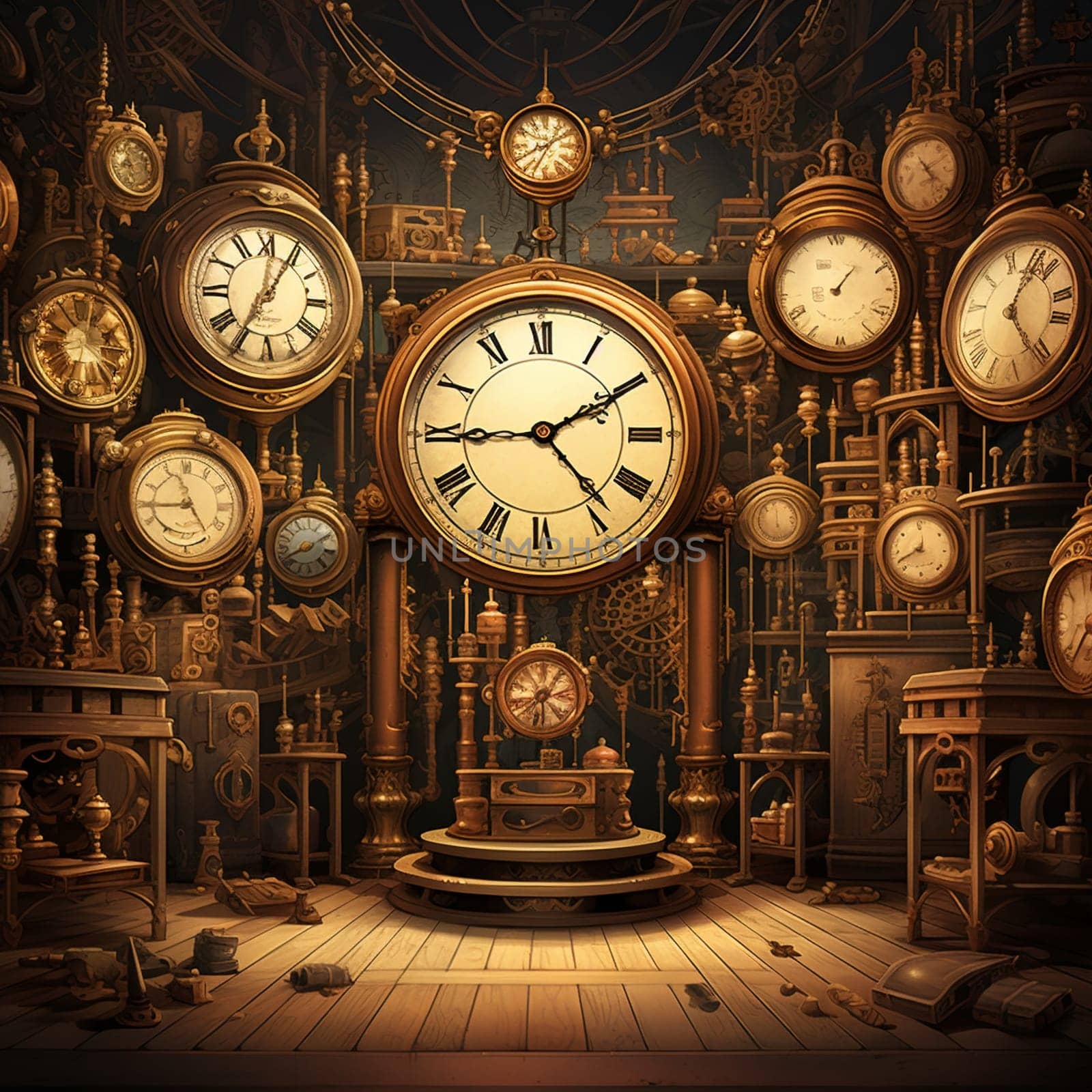 Enchanting Time-Travel Experience with Vintage Clocks by Sahin