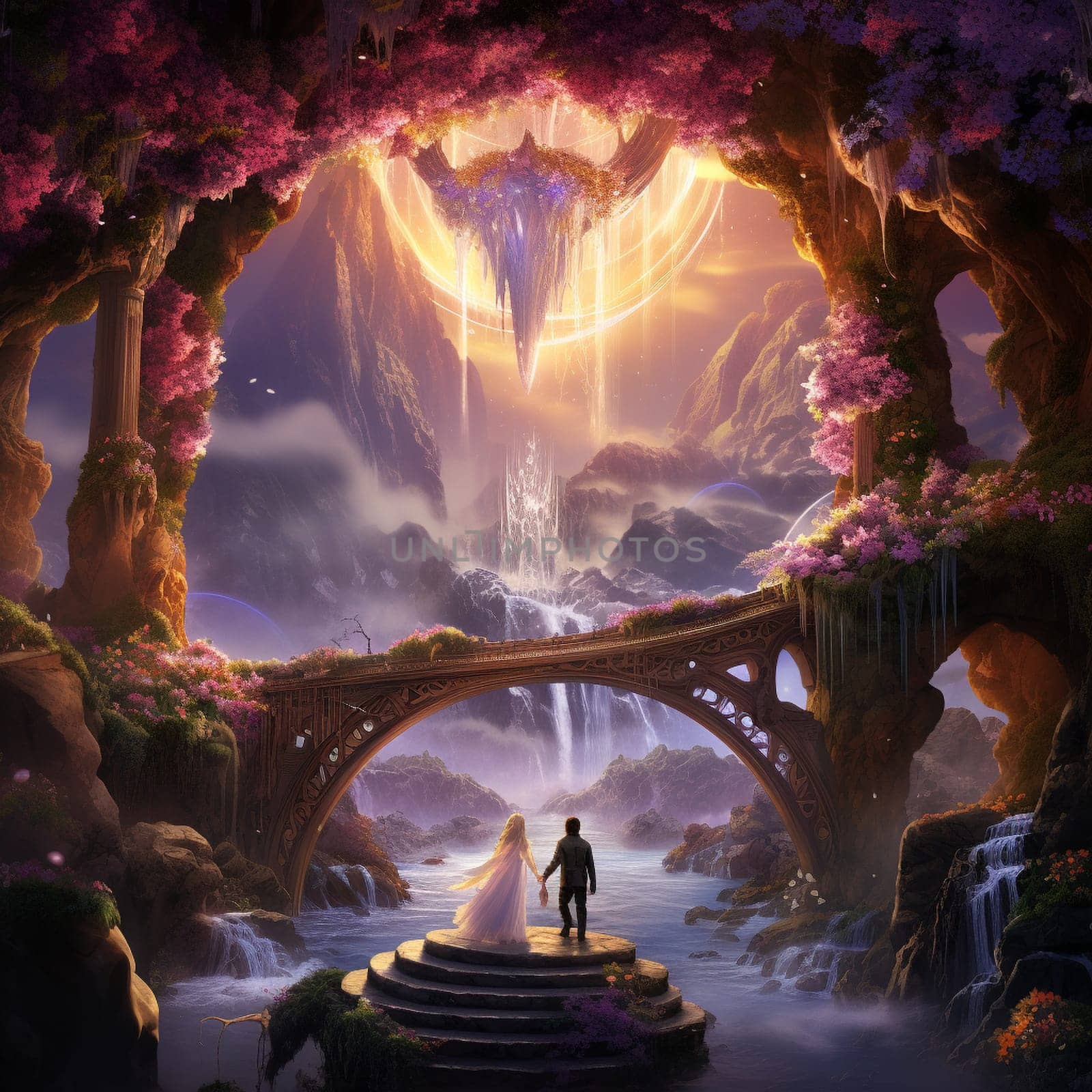 Enchanted Haven: Vows Encircled by Mystical Beauty by Sahin