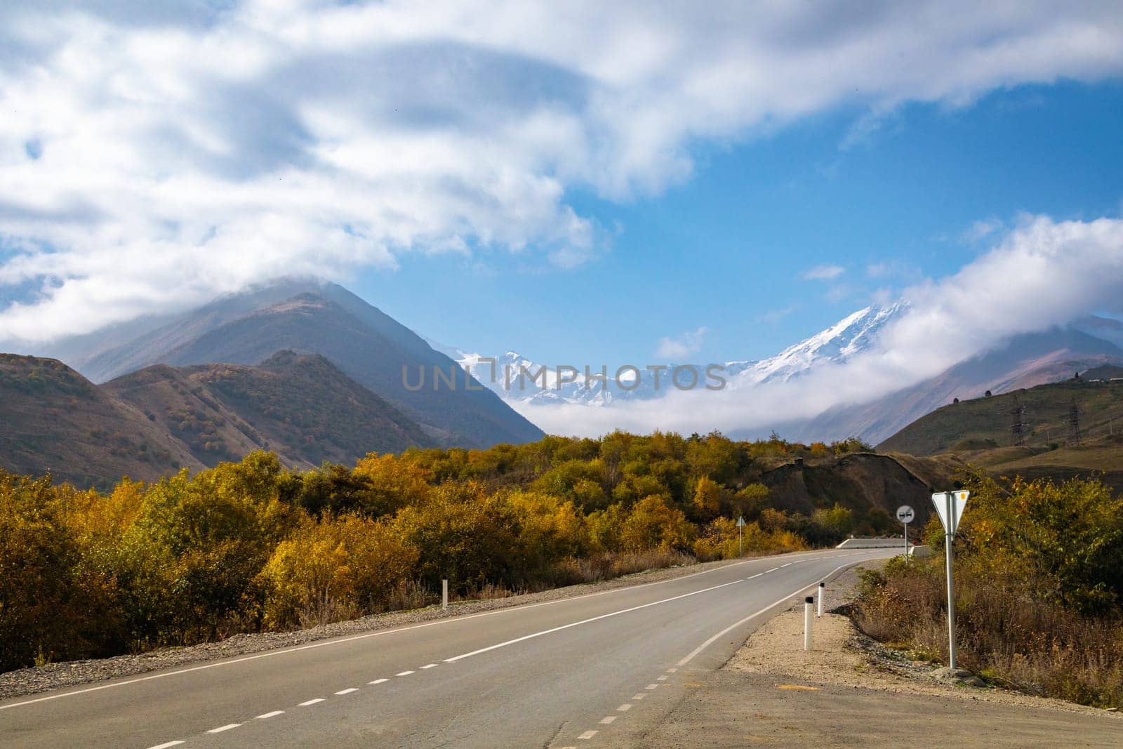 The snow-white beauty of a snow-capped peak, shrouded in northern silence and the magic of a winter landscape