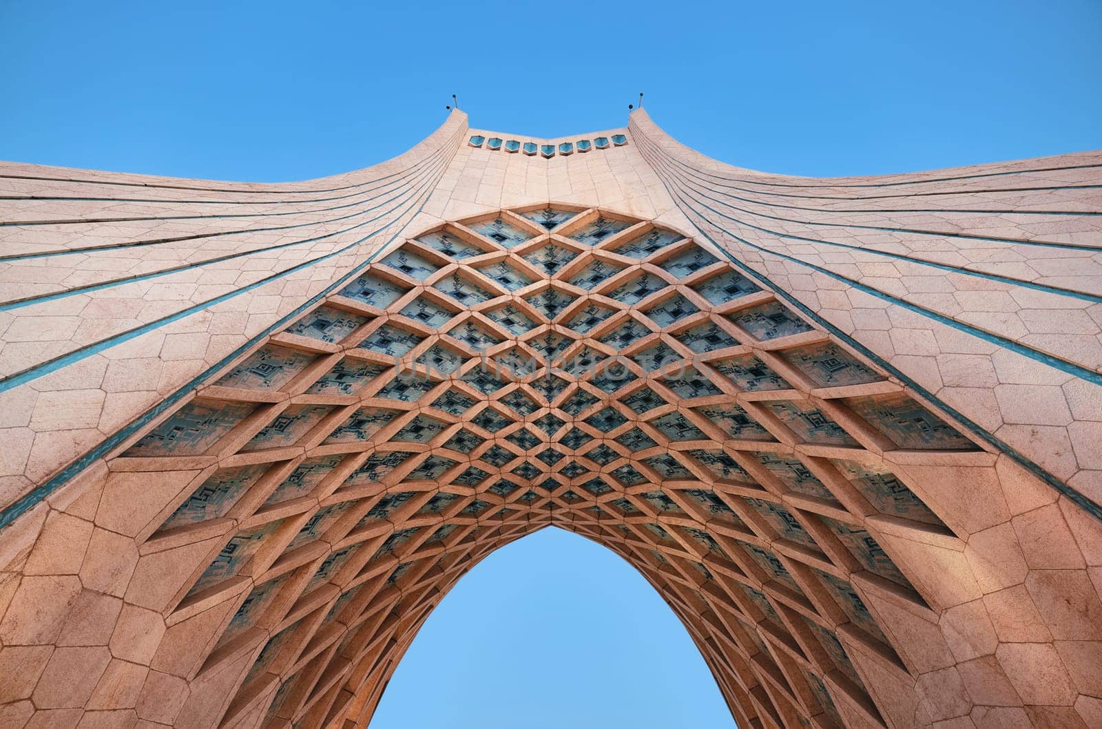 Azadi Tower is a symbol of freedom in Iran, the main symbol of Iran's capital. MS ZI LA Azadi Tower - Freedom Tower, the gateway to Tehran, Popular tourist point. 02.12.22 Tehran, Iran by EvgeniyQW