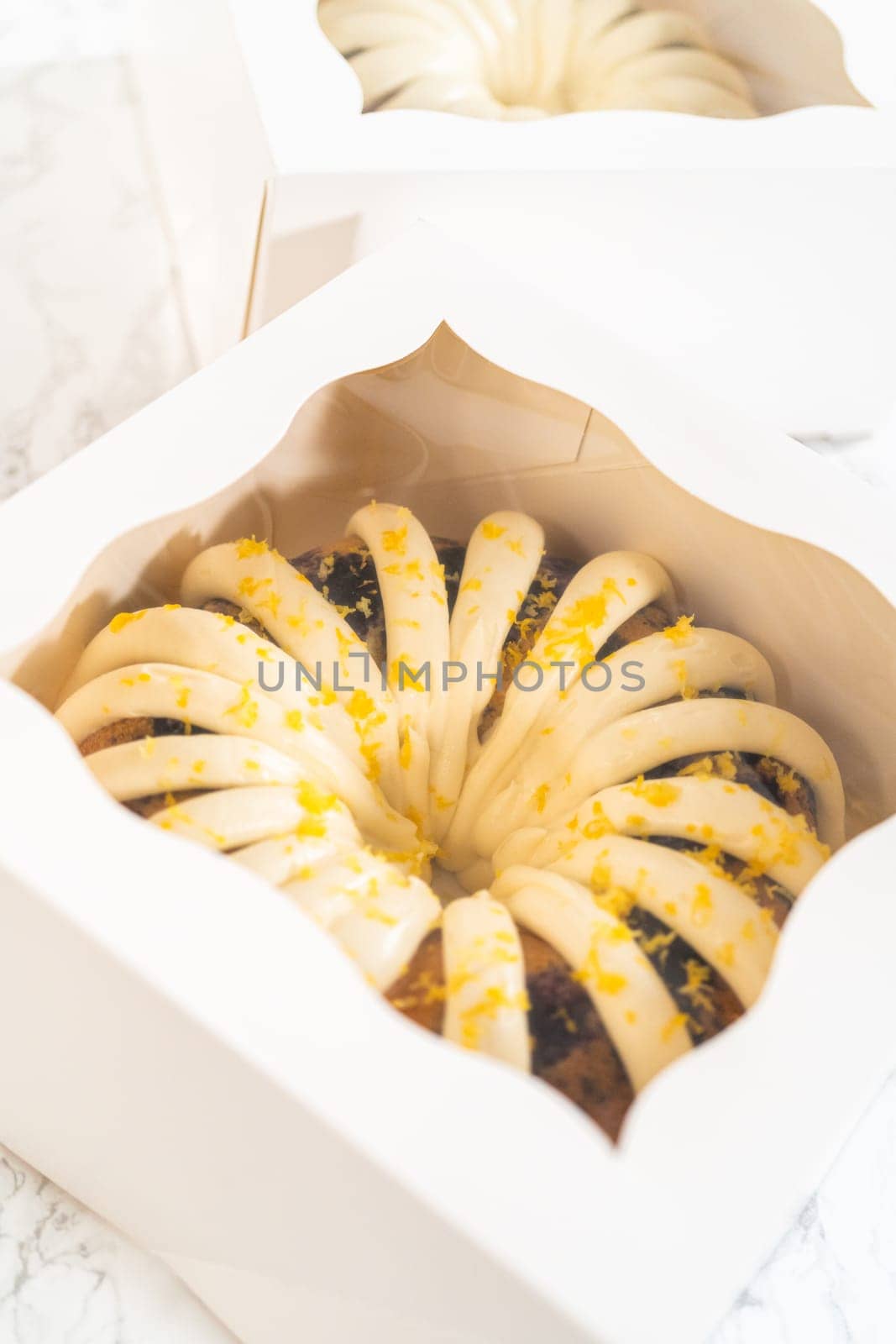 Crafting Lemon, Blueberry, and Vanilla Bundt Cakes by arinahabich