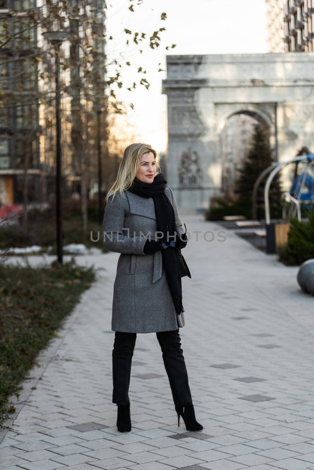 Women on the street in Paris. High quality photo