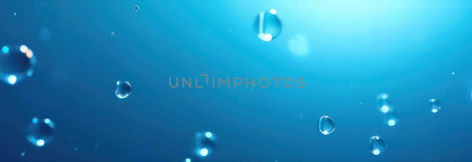 Splash of water wave, blue. Abstract banner background water waves. Abstract nature concept banner for beauty spa, drinking water advertising. Use for abstract, wallpaper, poster. Copy Space