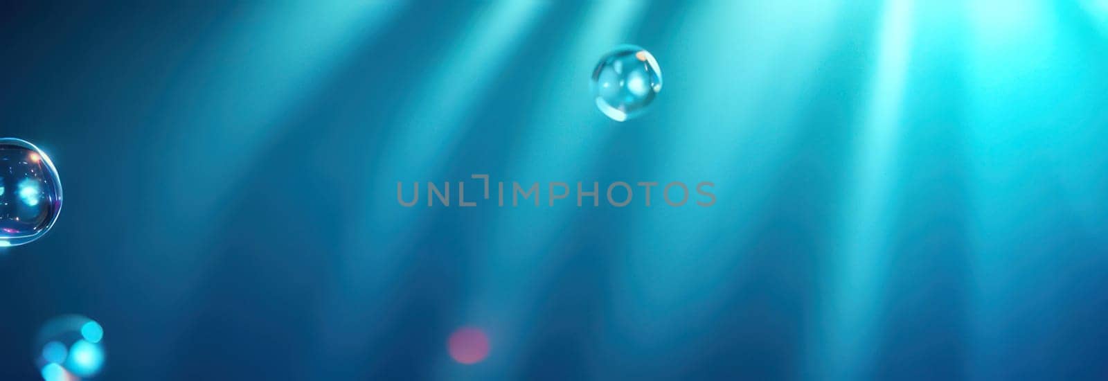 Splash of water wave, blue. Abstract banner background water waves. Abstract nature concept banner for beauty spa, drinking water advertising. Use for abstract, wallpaper, poster. Copy Space. by Angelsmoon
