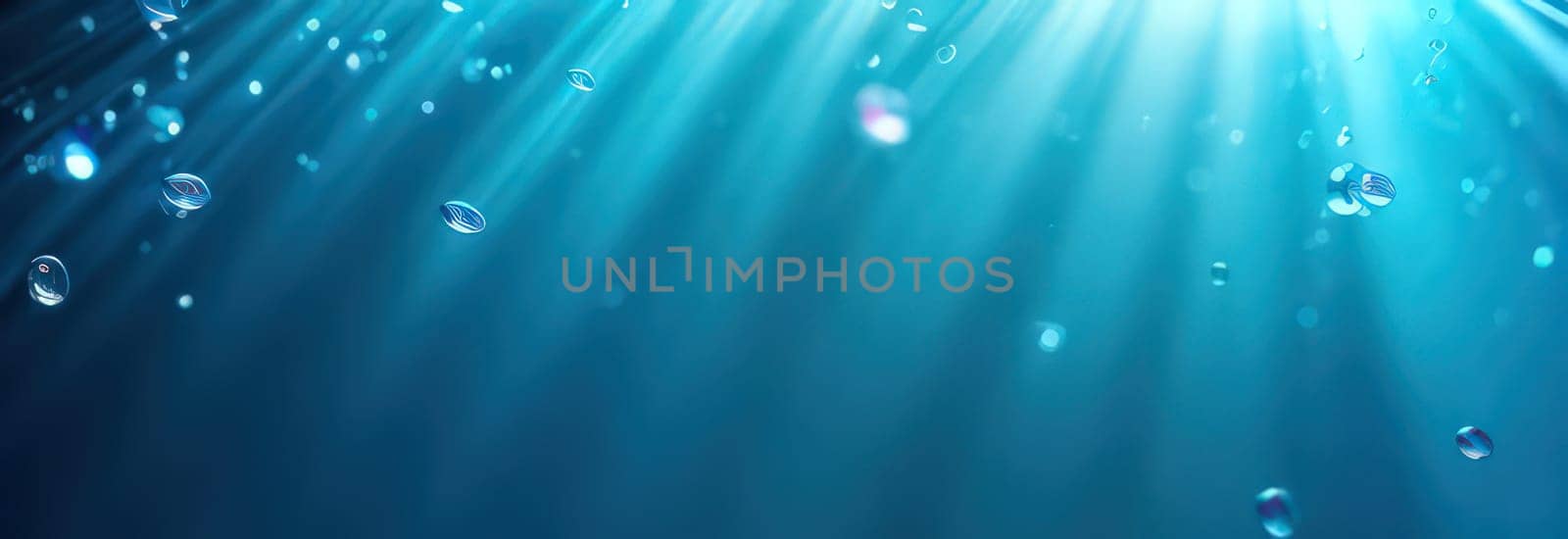 Splash of water wave, blue. Abstract banner background water waves. Abstract nature concept banner for beauty spa, drinking water advertising. Use for abstract, wallpaper, poster. Copy Space