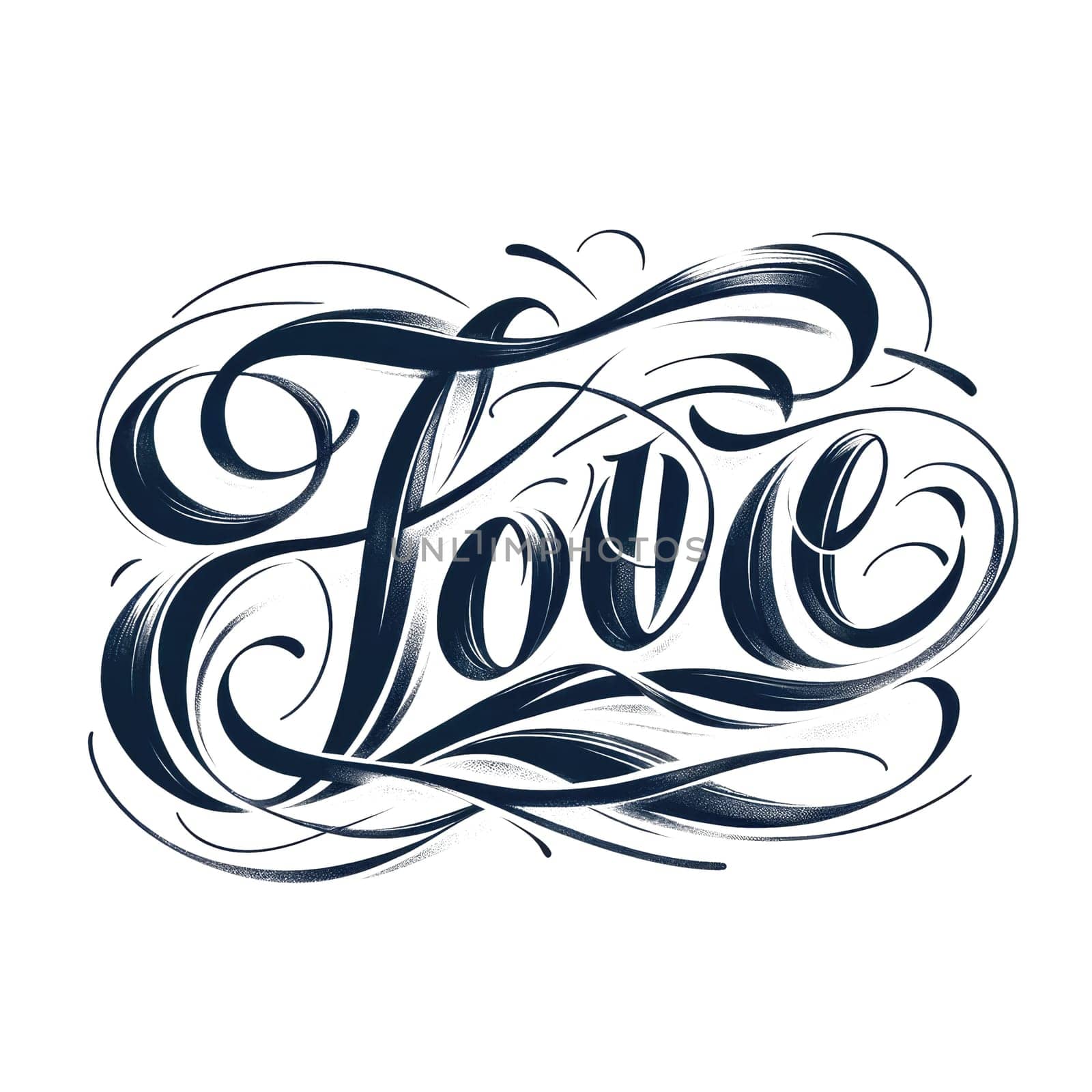 Word LOVE typography lettering design for valentines day card print. Vellichor. by biancoblue