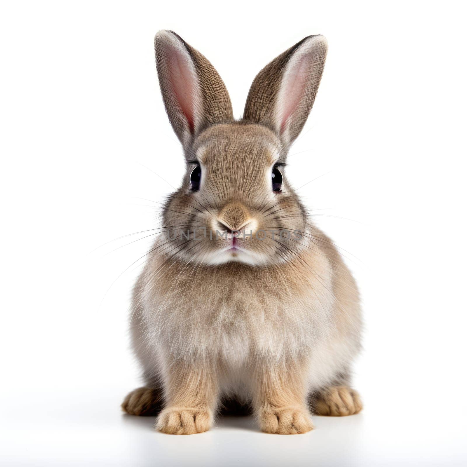 Bunny rabbit on a white background by natali_brill