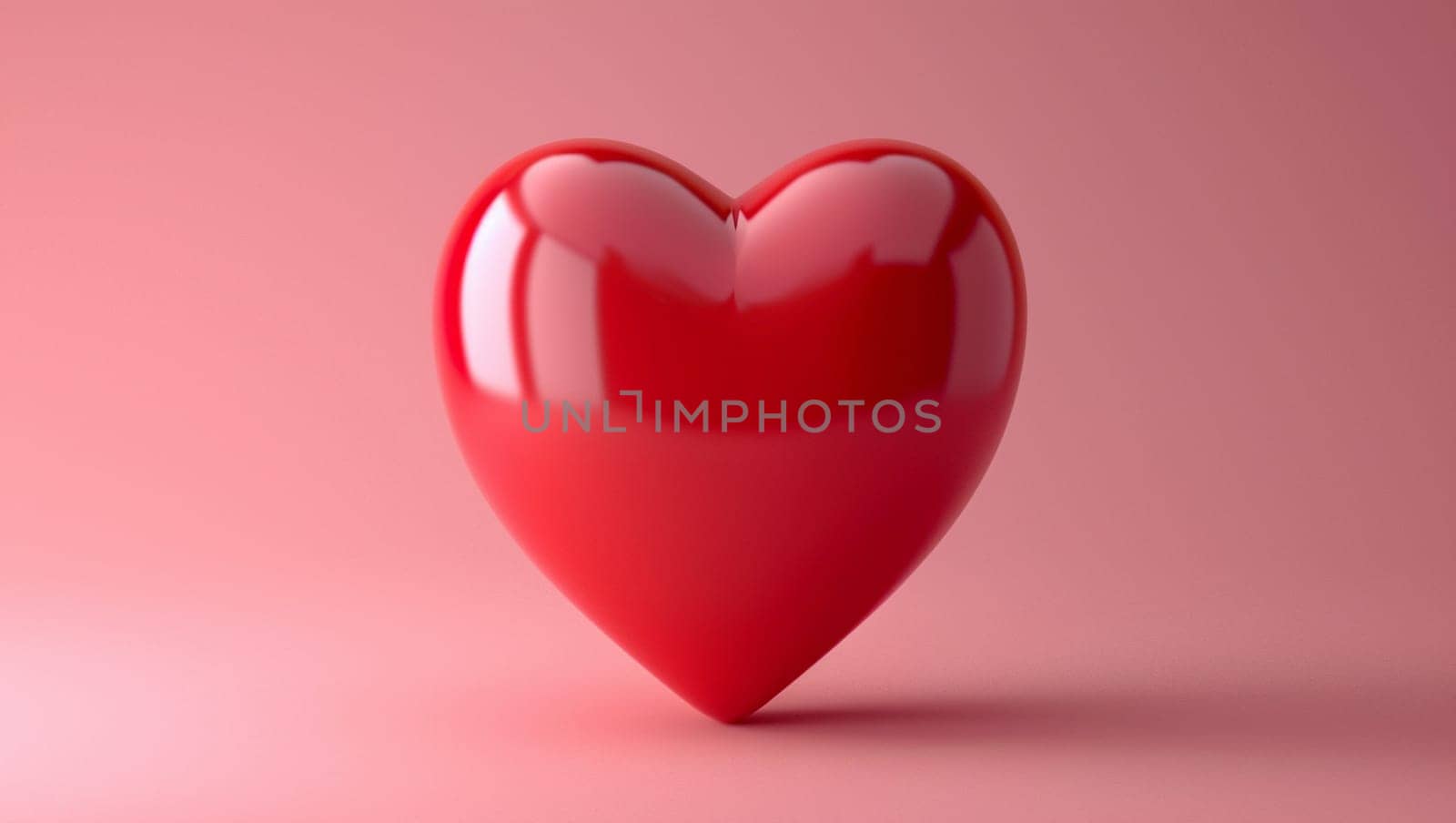 Red heart on pink background. A great symbol of love, care and relationships. Valentine's Day. High quality photo. Copy space, space for text.