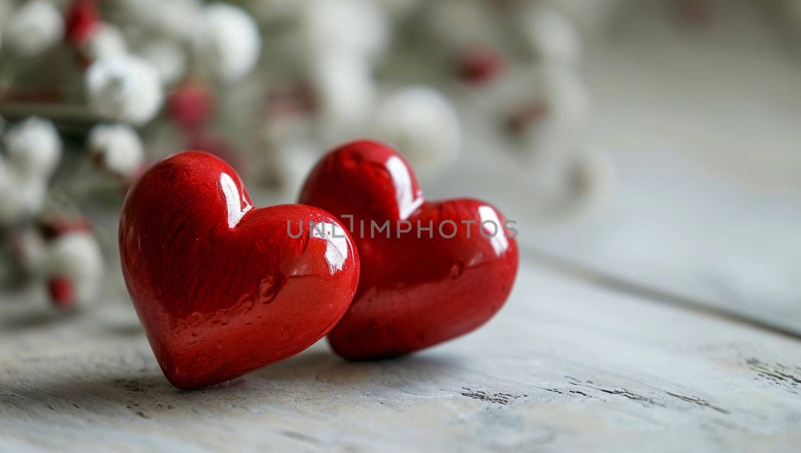 One red heart on a wooden-stone background. A realistic element that denotes love, health, care for yourself and loved ones. Valentine's Day. High quality photo. Space for text, copy space.