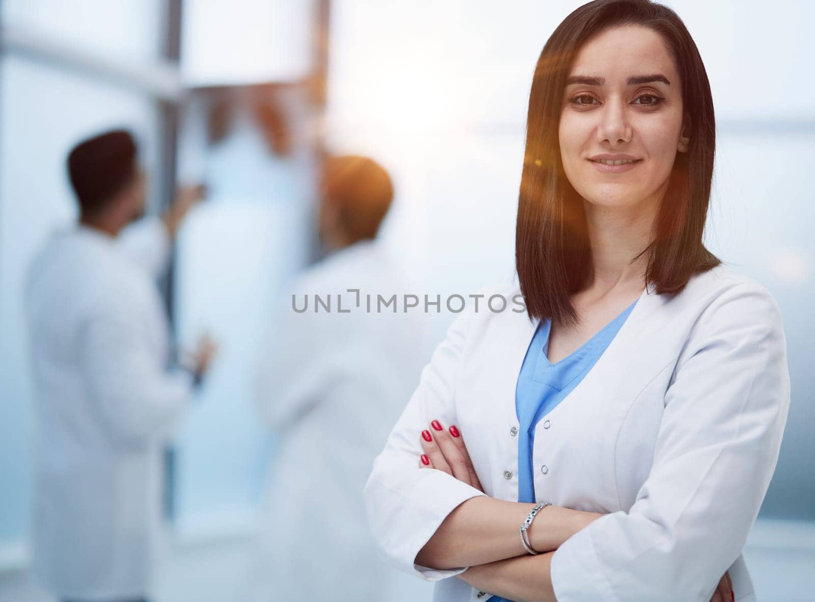 Portrait of a friendly physician woman. Perfect medical service in a hospital. Medicine concept by Prosto