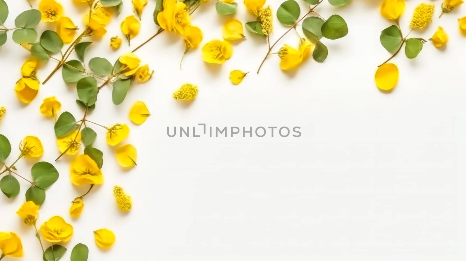 Vibrant and isolated set of yellow crocus flowers on a clean white background, showcasing the delicate beauty of these blossoms. Perfect for various floral concepts.