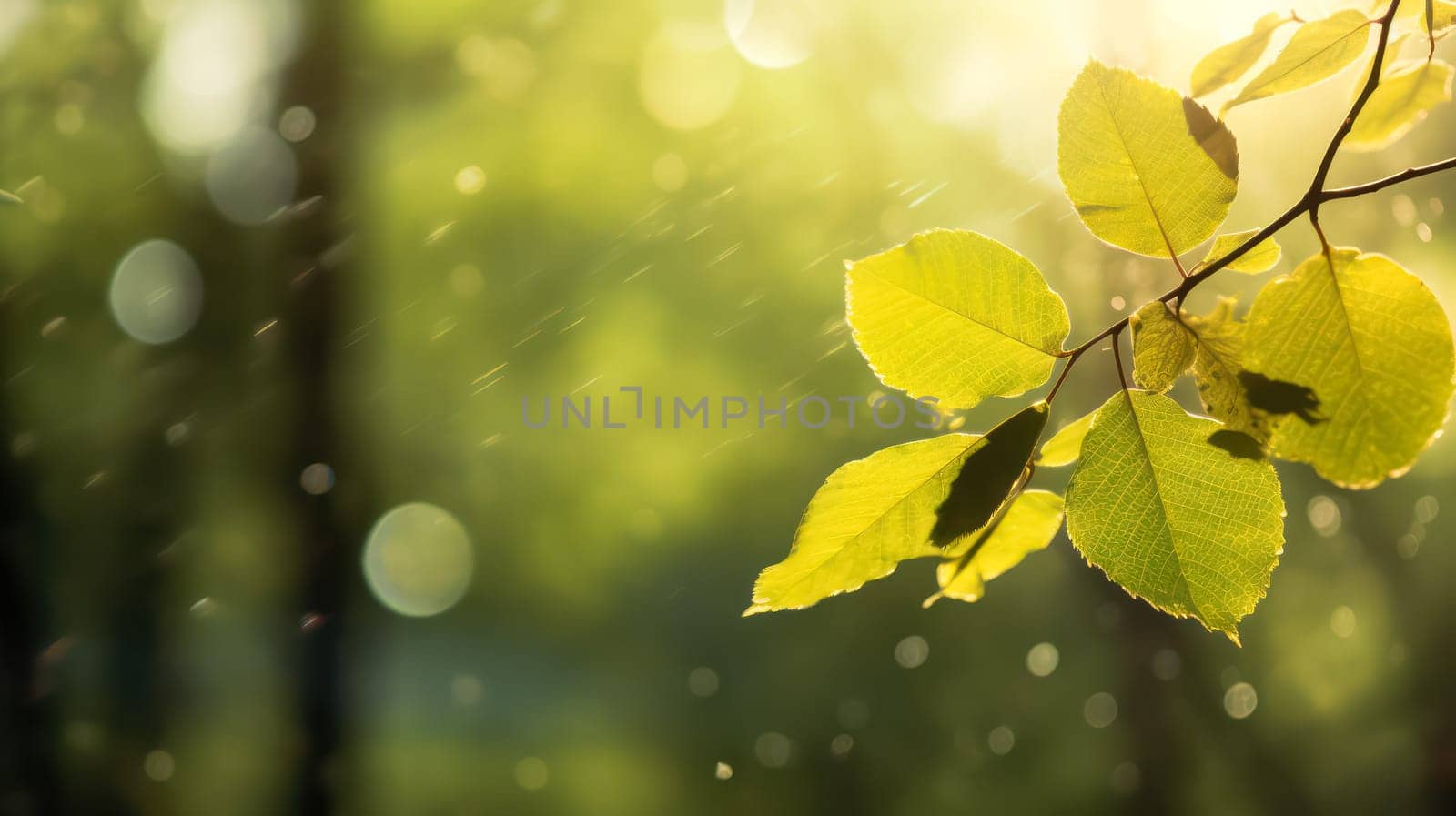 Lush green leaves in a summer garden by Alla_Morozova93