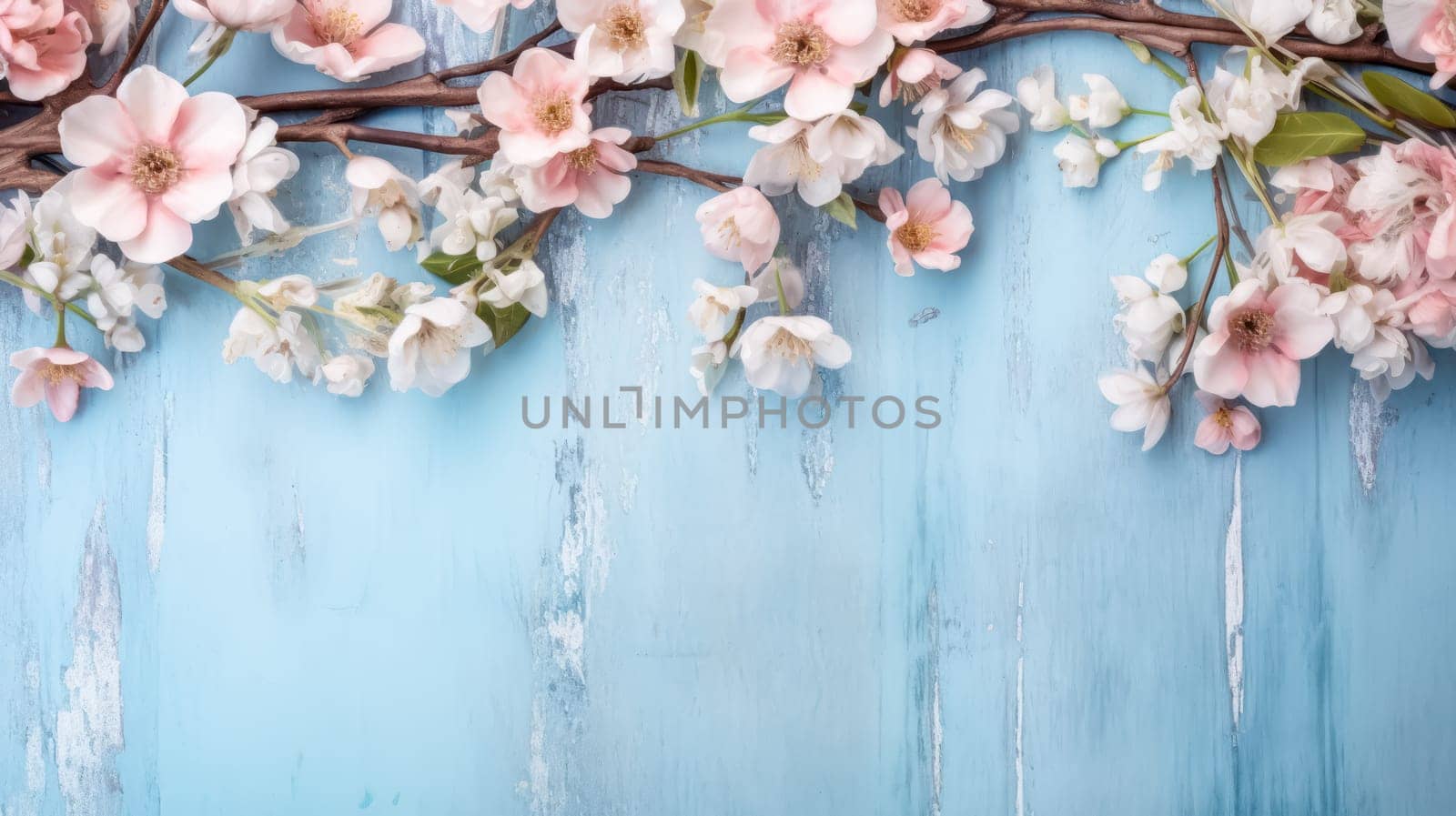 Peach blossoms in full splendor, delicate petals unfurling against a colorful backdrop. A mesmerizing celebration of nature's ephemeral beauty.