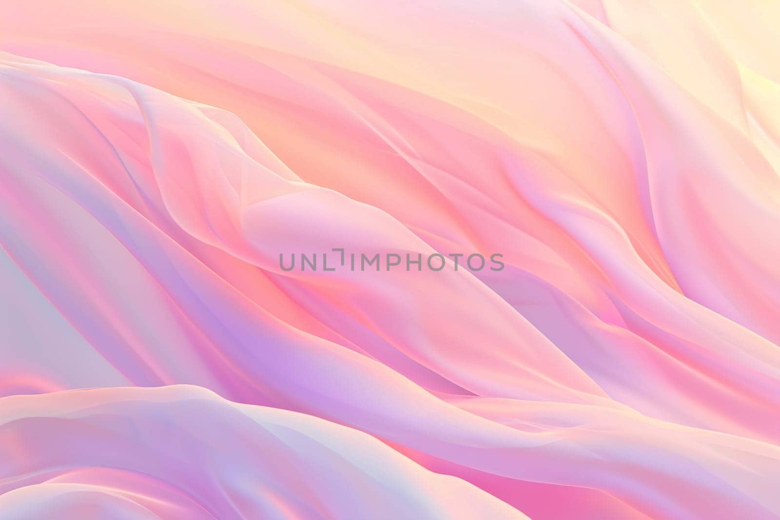 Abstract gradient background with waves in pastel colors. Winter, spring theme. Peaceful versatile backdrop for any creative project or design. Pink, peach, soft hues. Generative AI. by creativebird