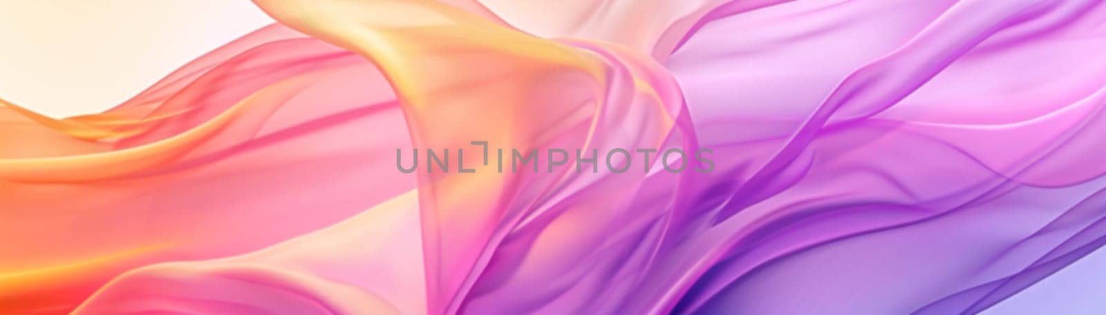 Abstract gradient background with waves in pastel colors. Winter, spring theme. Peaceful, versatile backdrop for any creative project or design. Soft hues. Panoramic banner. Generative AI. by creativebird