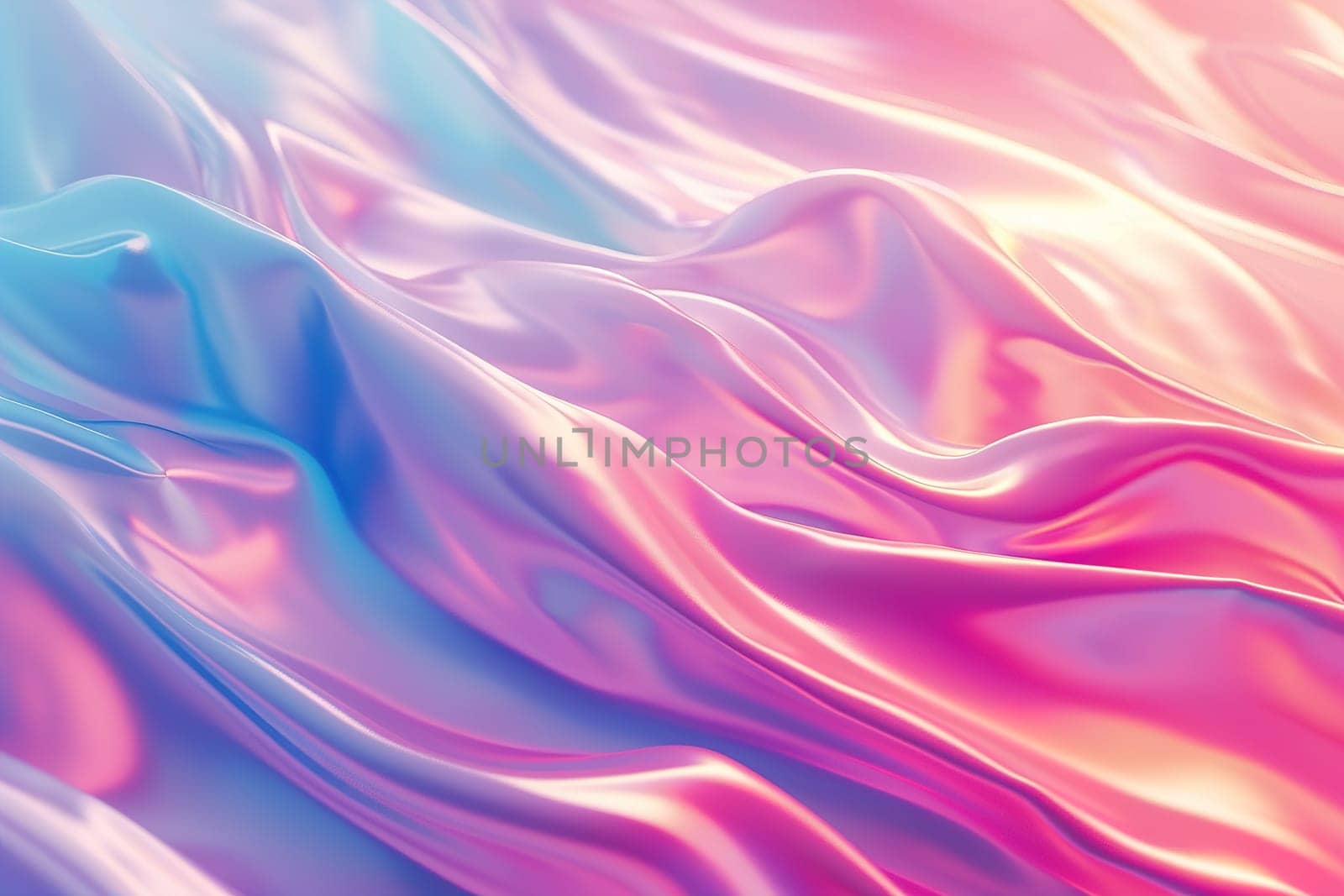 Holographic surface. Abstract gradient background in pastel colors. Multicolor, versatile backdrop for any creative project or design. Pink, blue, soft hues. Generative AI. by creativebird